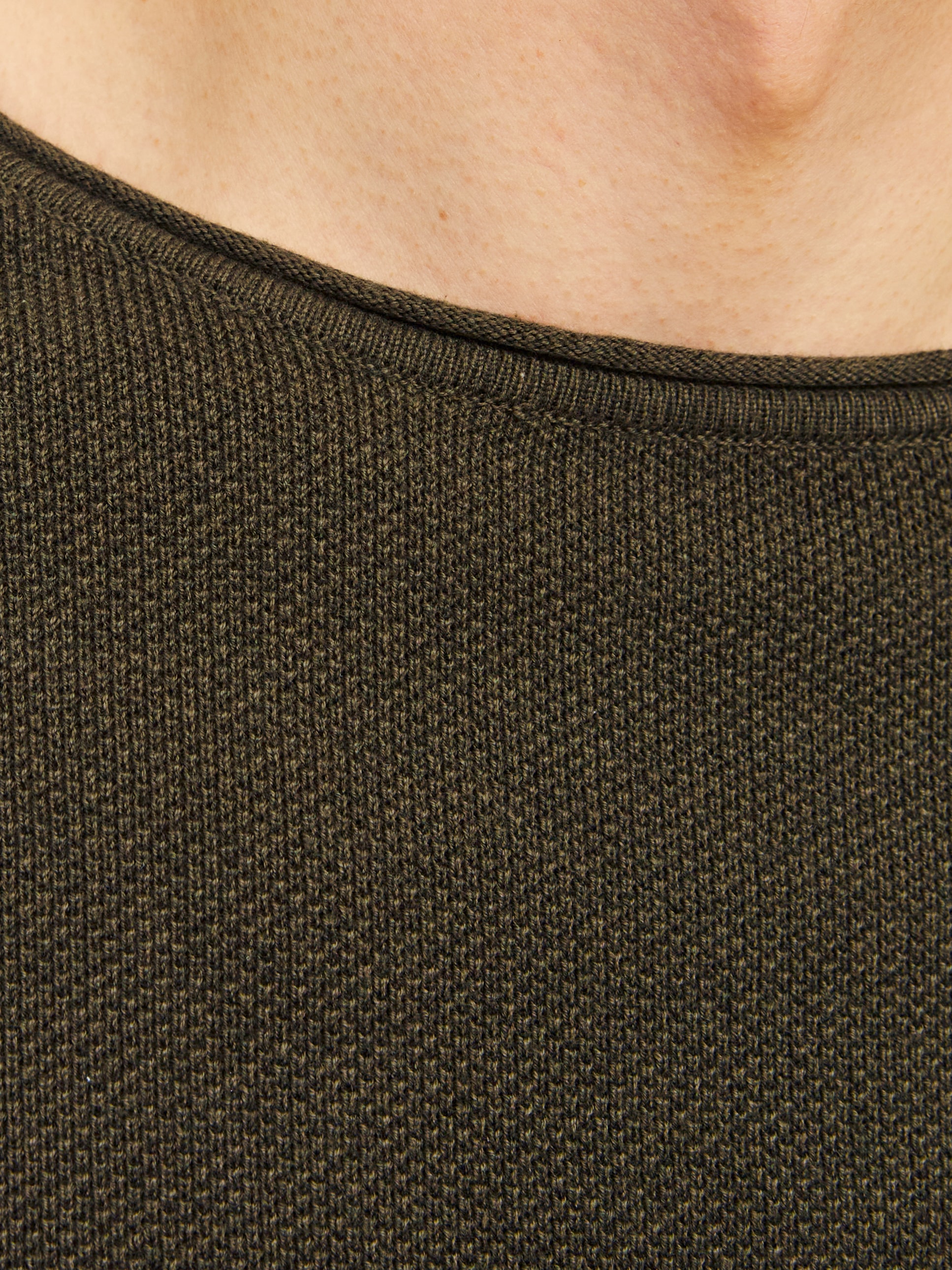 Jack & Jones Rundhalspullover »JJEHILL Pullover mit angenehmem Tragegefühl« Modisch, schmal, Baumwolle, Rundhals