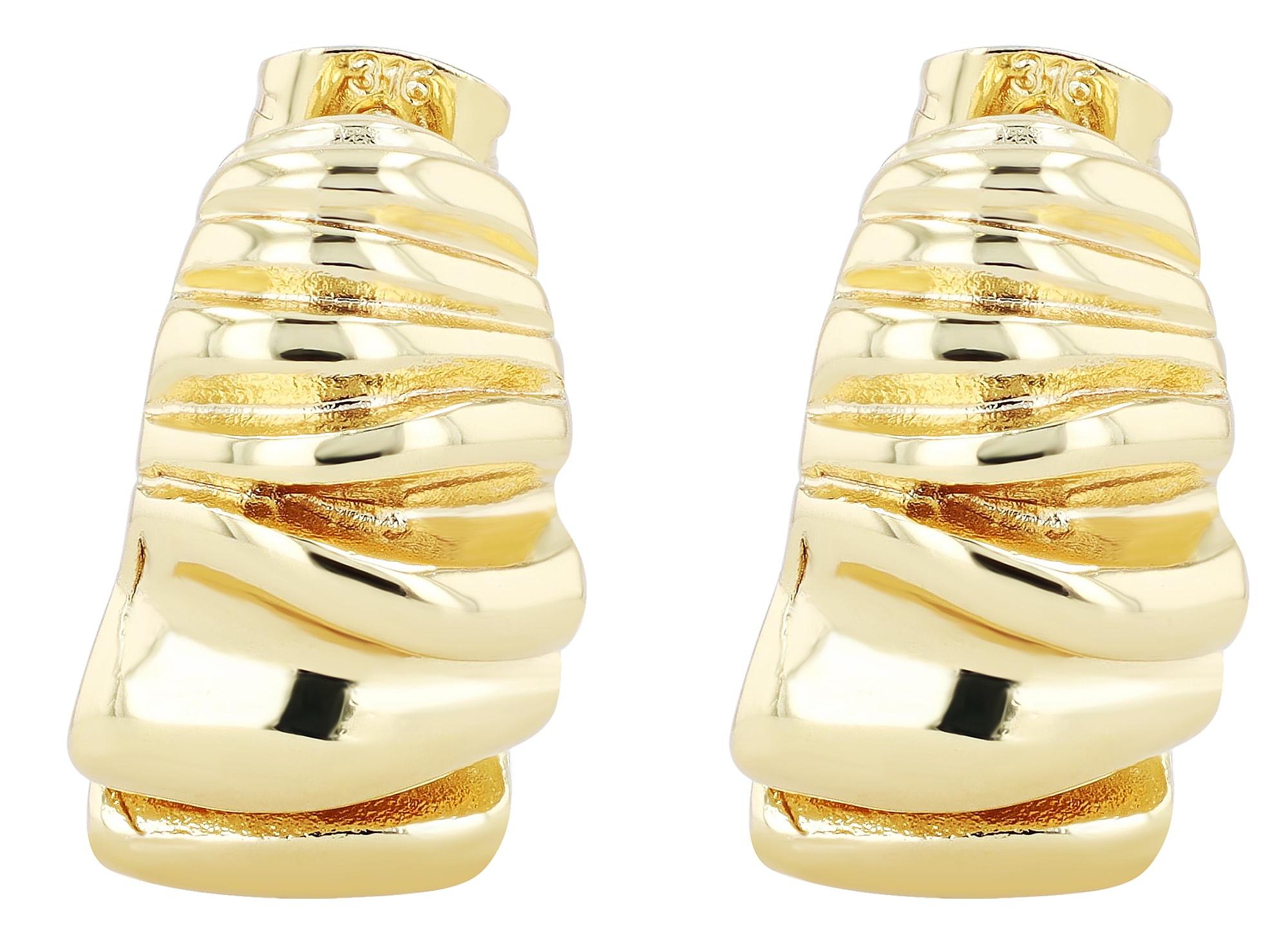 Adelia´s Paar Creolen »Damen Ohrringe ¿ Creole aus Edelstahl«