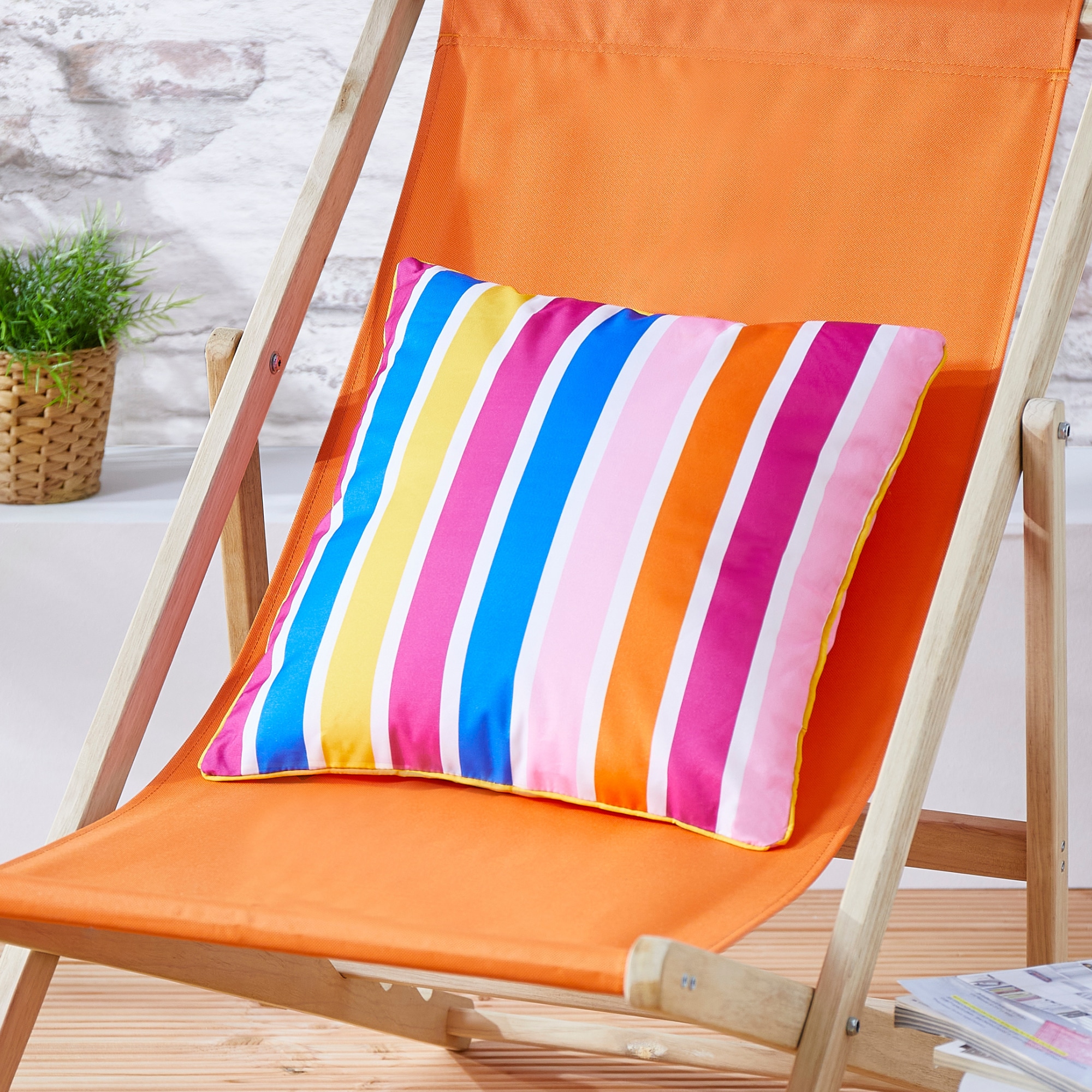 Andiamo Dekokissen »Helia, Kissenhülle mit Füllung« Sofakissen, modernes Design, eckig, 40x40, Outdoor geeignet