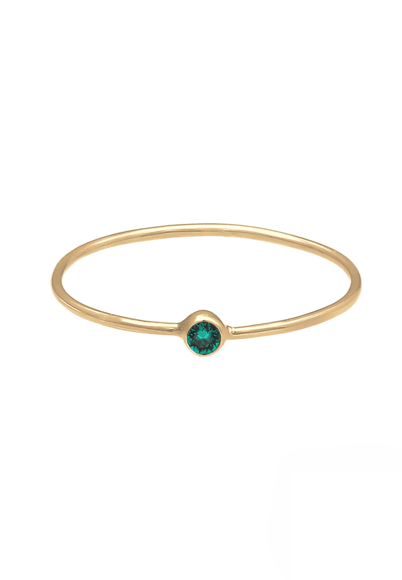 Elli Silberring »Ring Stacking Kristalle 925 Silber Vergoldet«