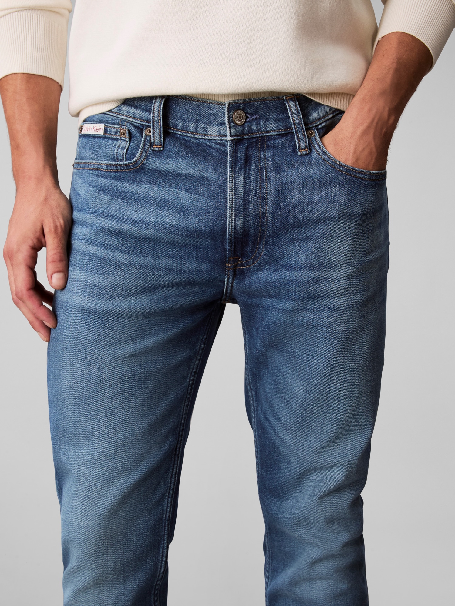 Calvin Klein Jeans Slim-fit-Jeans »SLIM TAPER« mit Markenlabel