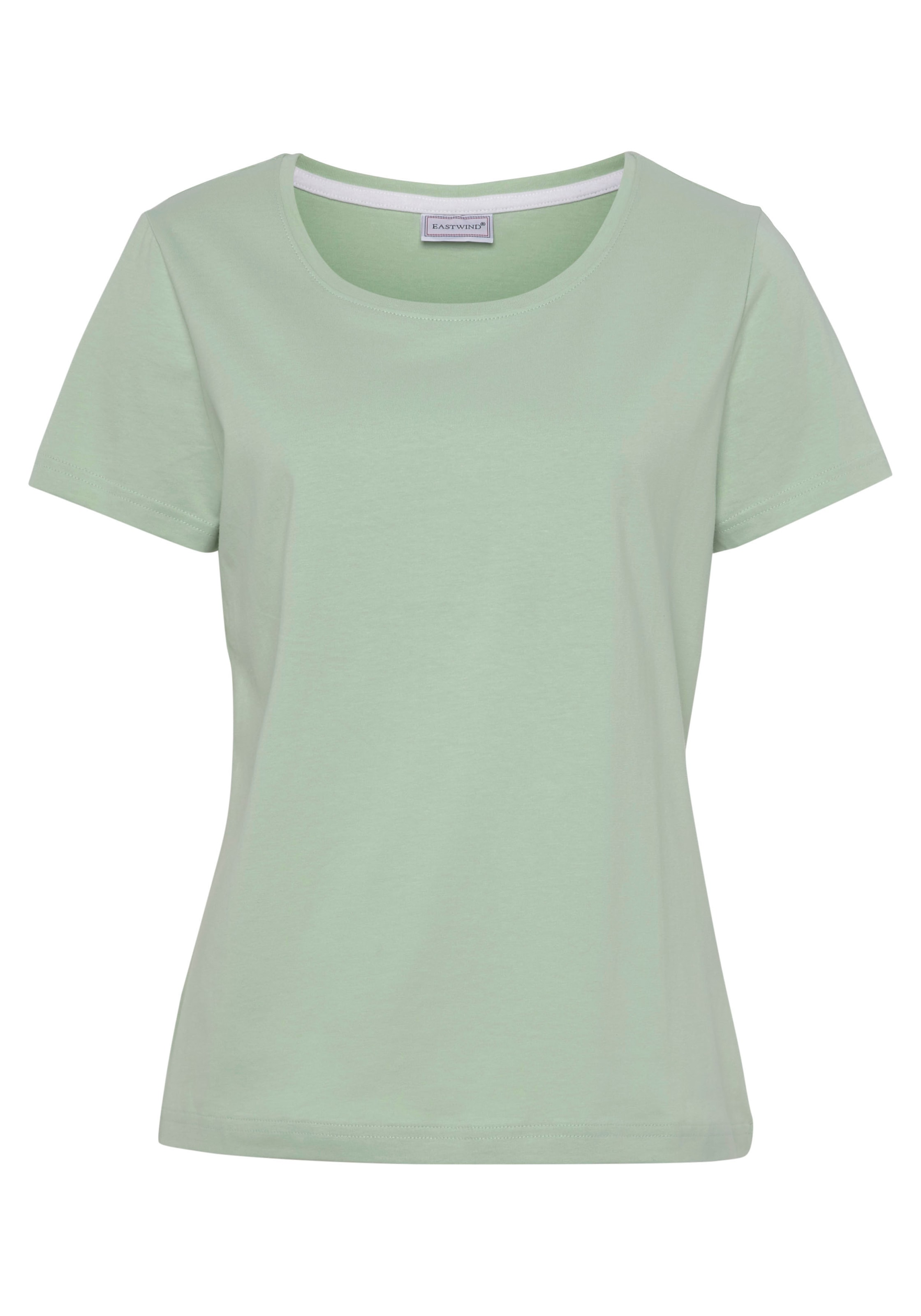 Eastwind T-Shirt, (Packung, 3 tlg., 3er-Pack), Kurzarm, hüftlang, für die Freizeit, aus Baumwolle
