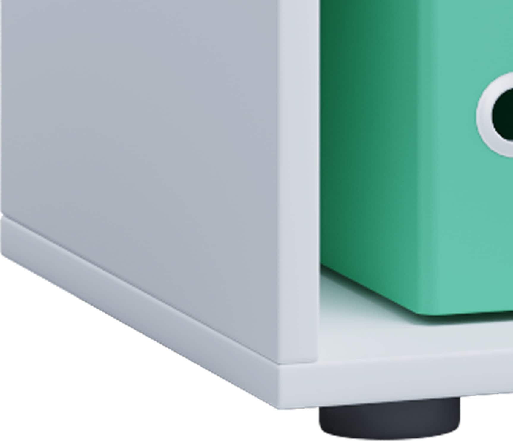 VCM Bücherregal »Holz Büro Regal Bücher Ordner Aktenregal Lona 3f«