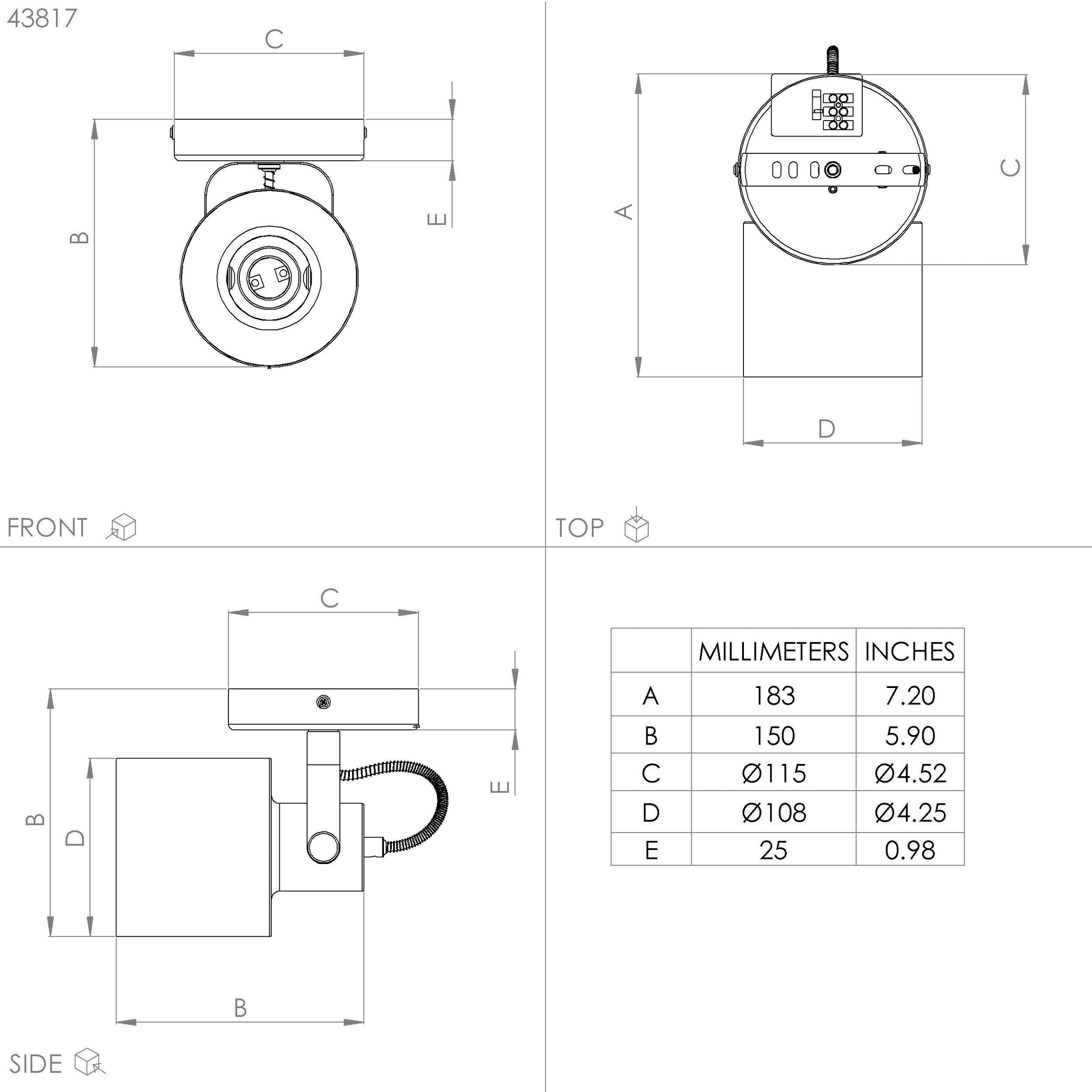 EGLO Deckenspot »SOUTHERY« E27 1 Stk. Deckenspot in gold und weiß aus Stahl  -  exkl. E27 - 40W