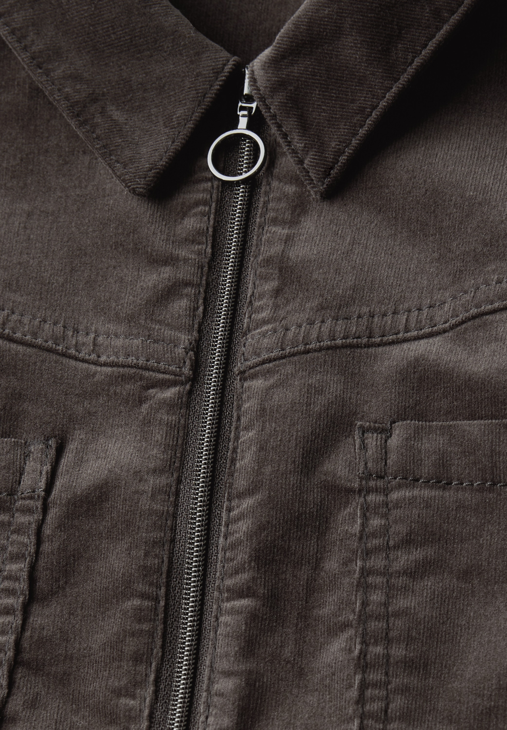 STREET ONE Cordkleid Brusttaschen mit Zipper