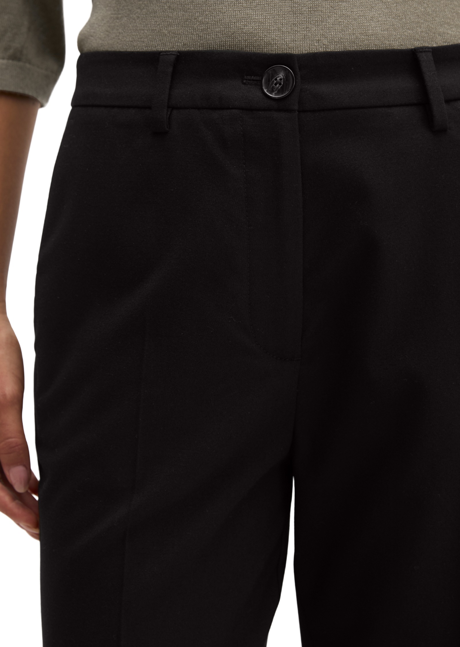 Marc O'Polo Stoffhose »MALIN SLIM«  mit geschlitztem Saum, Slim Fit