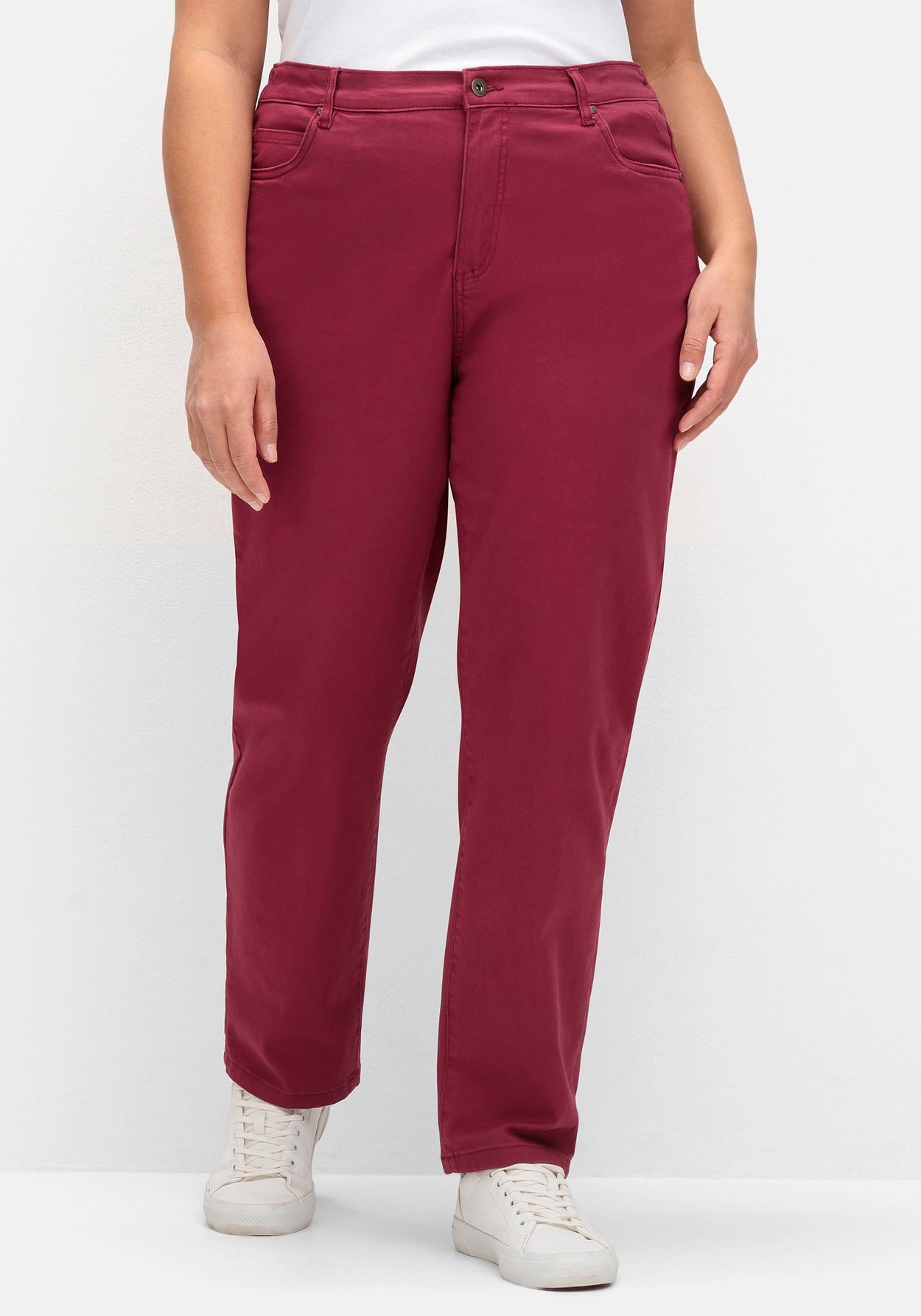 Sheego 5-Pocket-Hose »Jeans mit seitlichem Dehnbund«