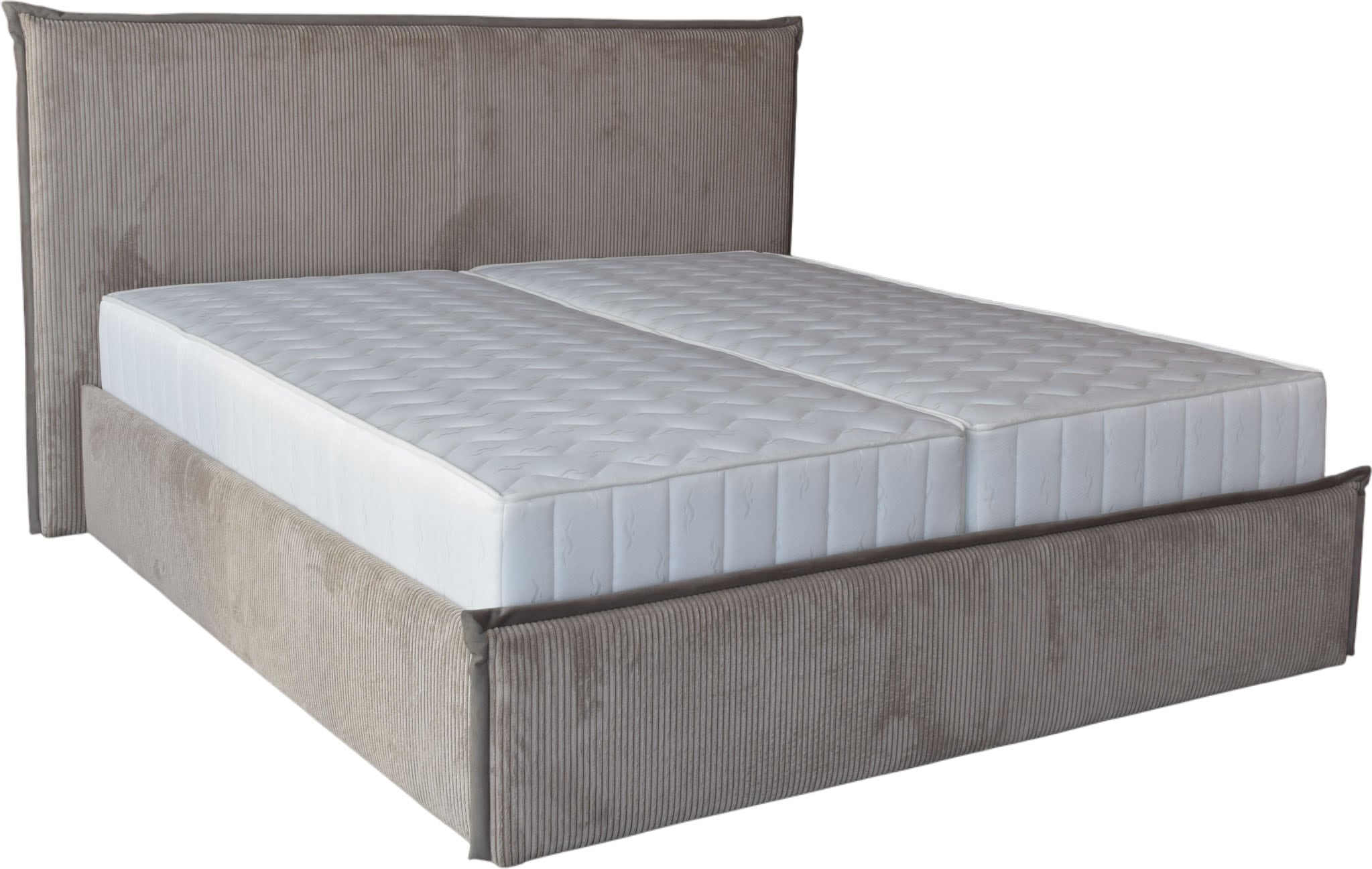 COLLECTION AB Polsterbett »Marla erhältlich in der Breite 180x200cm, mit Cordstoff bezogen« wahlweise mit Lattenrost und King-Matratze (28cm)