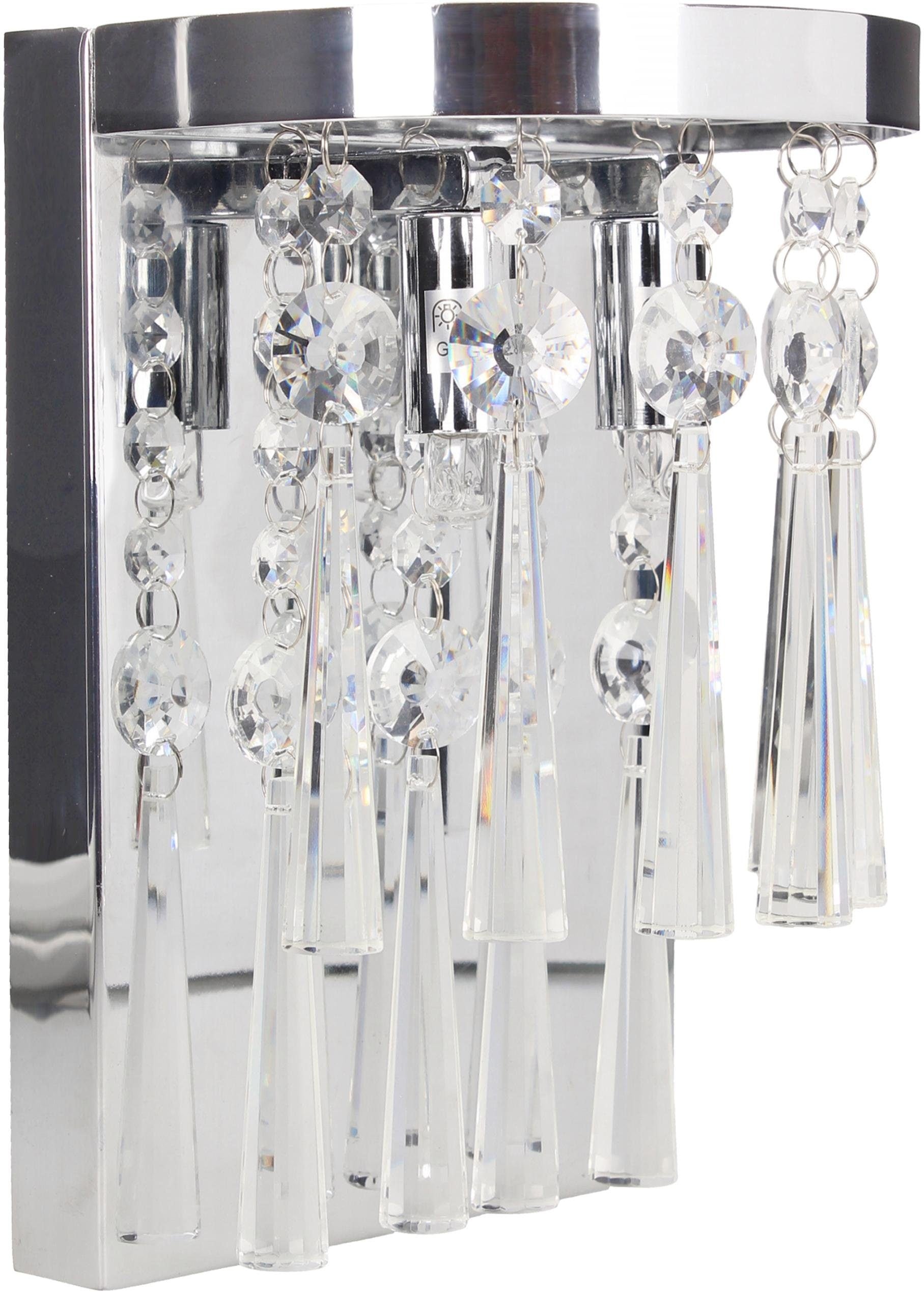 Kristallglas, 2 SPOT inklusive, »LUXORIA«, OTTO hochwertig flammig-flammig, bestellen Light Echtes LED-Leuchtmittel dekorativ, Wandleuchte bei
