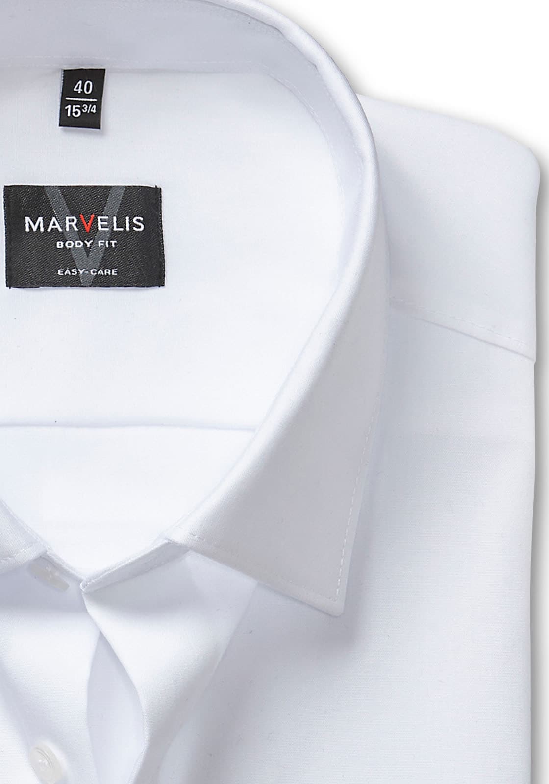 MARVELIS Langarmhemd Kentkragen, Businesshemd, körpernah