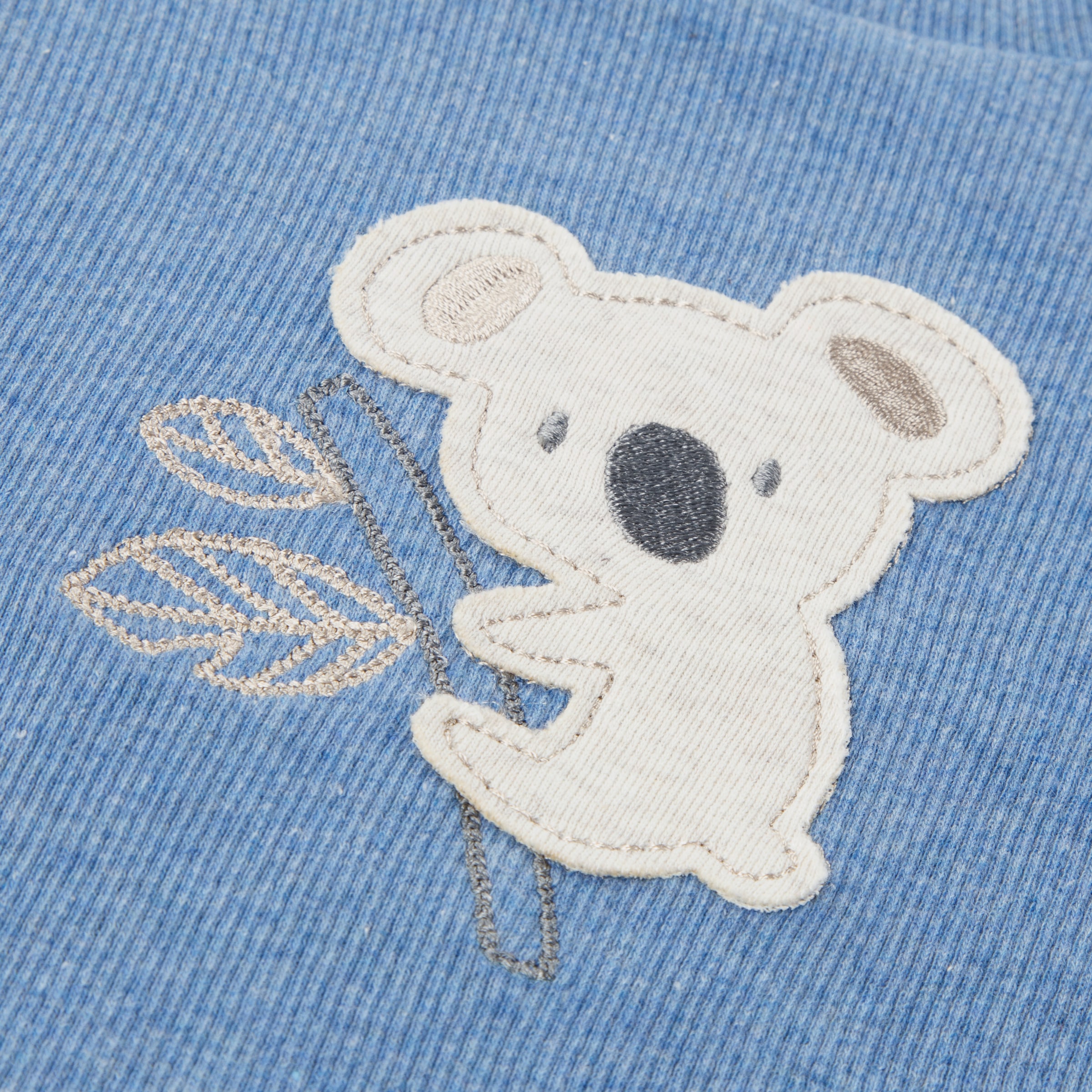 HUGGIES babywear Langarmshirt & Hose »HUGB PANT SET + ATTACHMENT« Set, 3 mit Koala-Applikation und passendem Mützchen