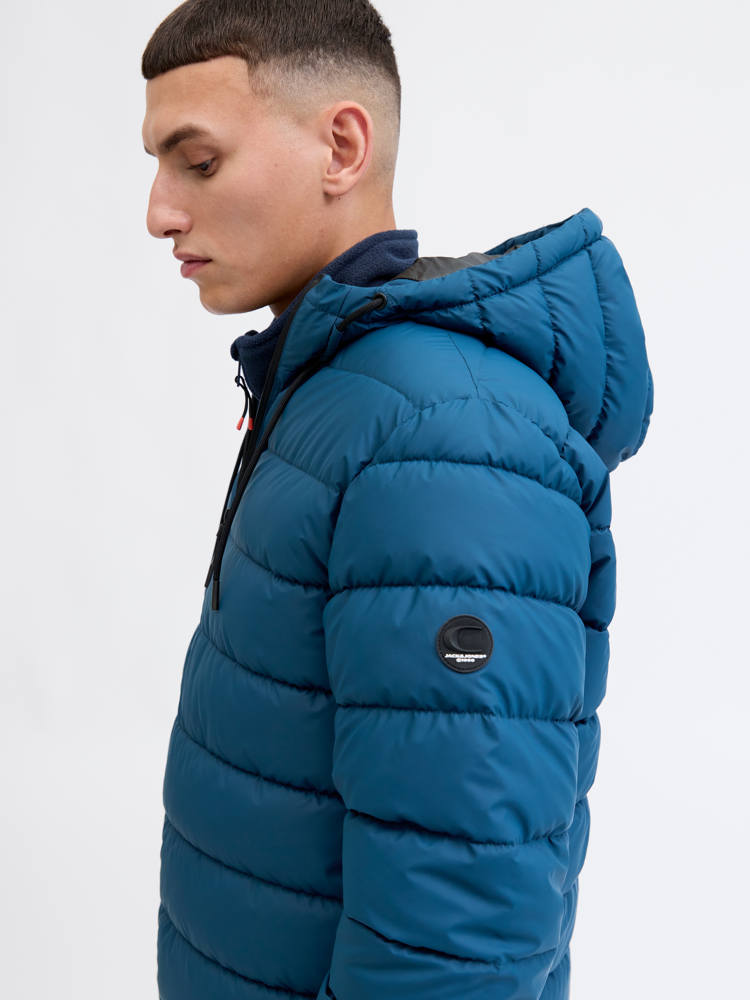 Jack & Jones Steppjacke »JCOPOINT PU PUFFER JACKET BF« mit Kapuze