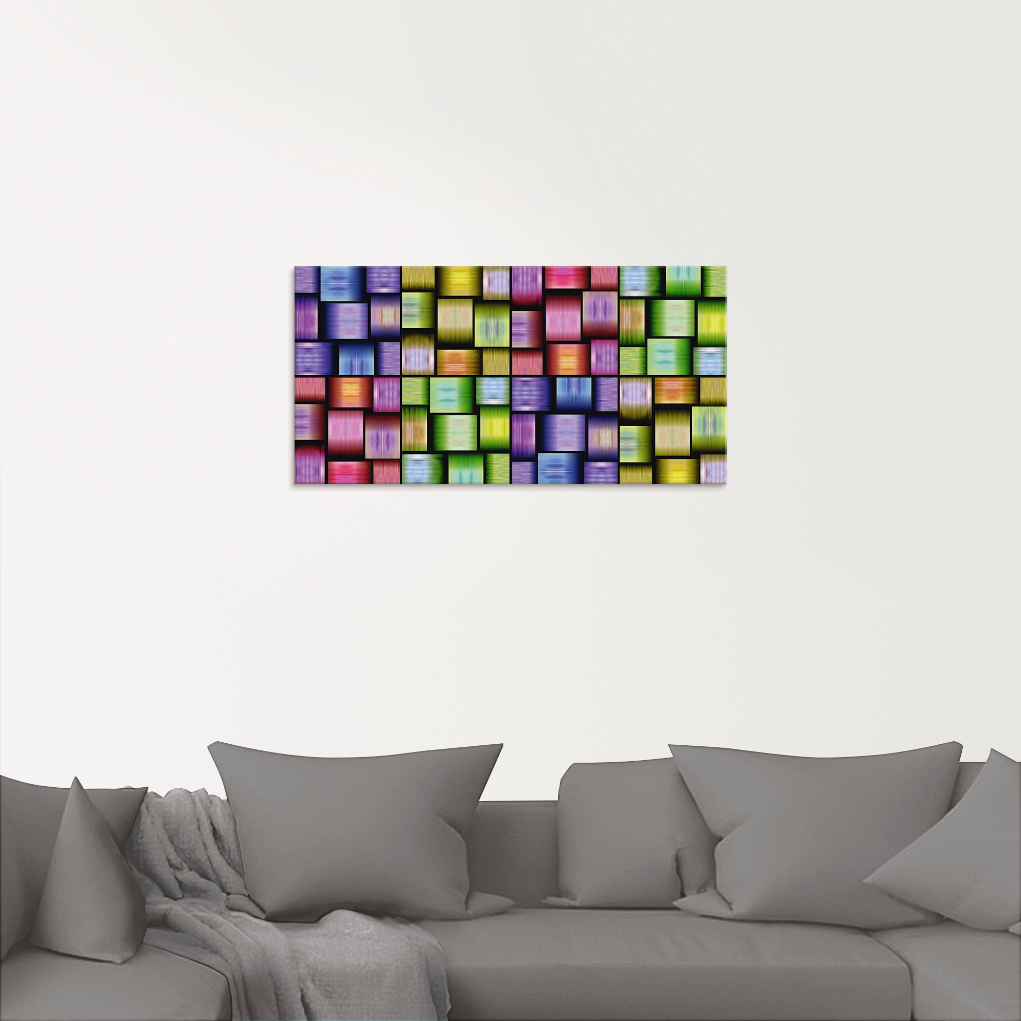 Artland Glasbild »Bunte Muster«, Muster, (1 St.), in verschiedenen Größen