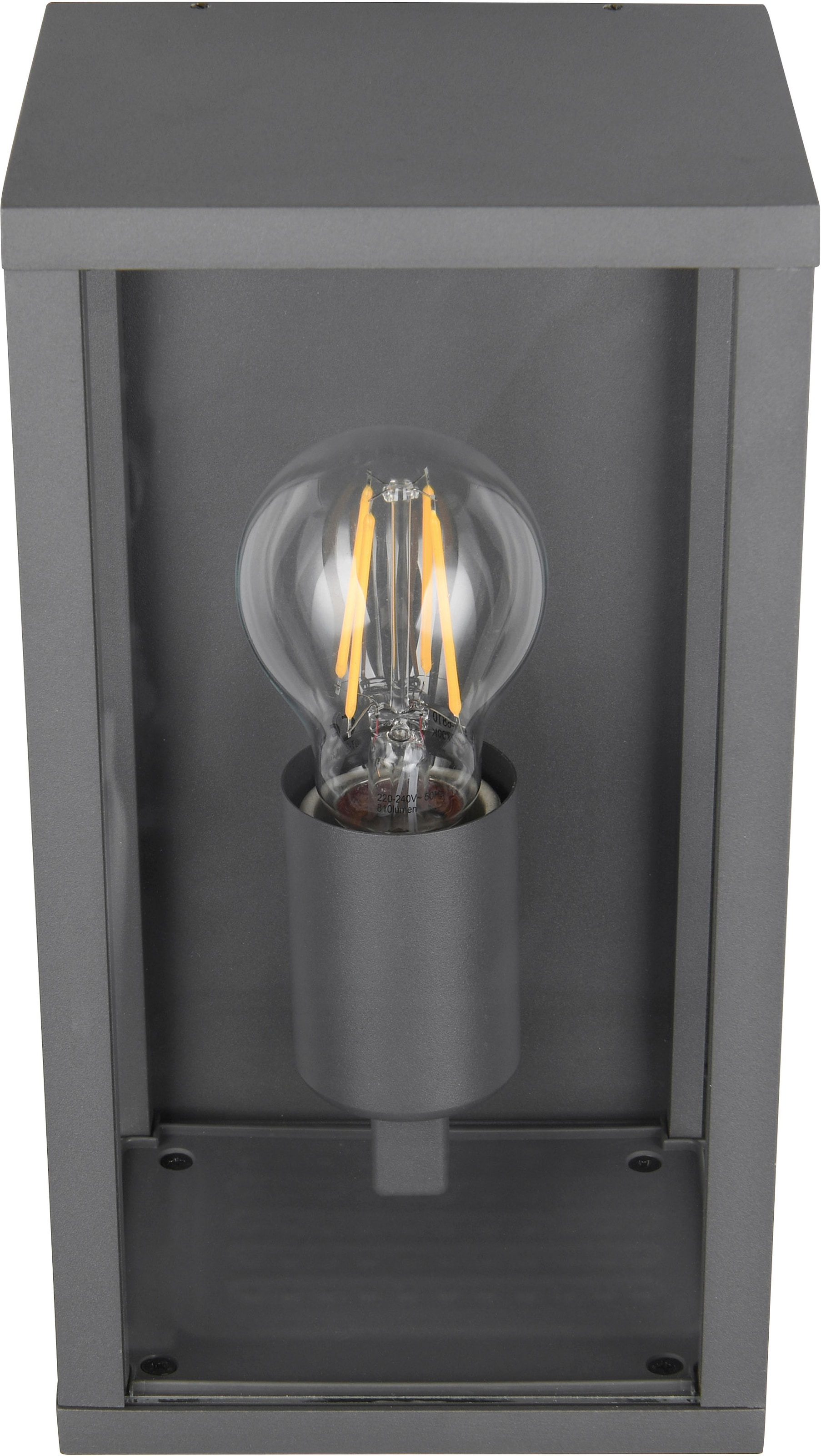 TRIO Leuchten Außen-Wandleuchte »GARONNE, Outdoor Wandlampe exkl 1x E27 max 60W, Hauswand-Leuchte« E27 1 Stk. warmweiß - kaltweiß Garten Wandleuchte IP44 mit Bewegungsmelder, Leuchtdauer einstellbar