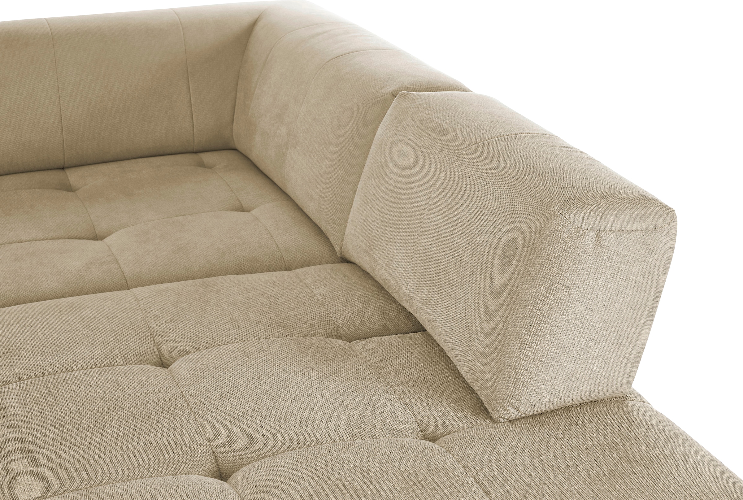 3C Candy Ecksofa »Yoshy Komfortsofa, bequem und modern, hochwertige Verarbeitungsdetails«, Zwei verschiedene Sitztiefen durch verstellbare Rückenlehne, L-Form
