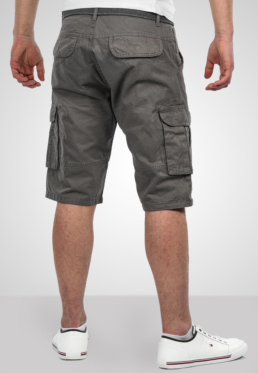 Alessandro Salvarini Cargoshorts »A. Salvarini Herren Designer Cargo Shorts Cargoshorts kurze Hose Gürtel AS037«