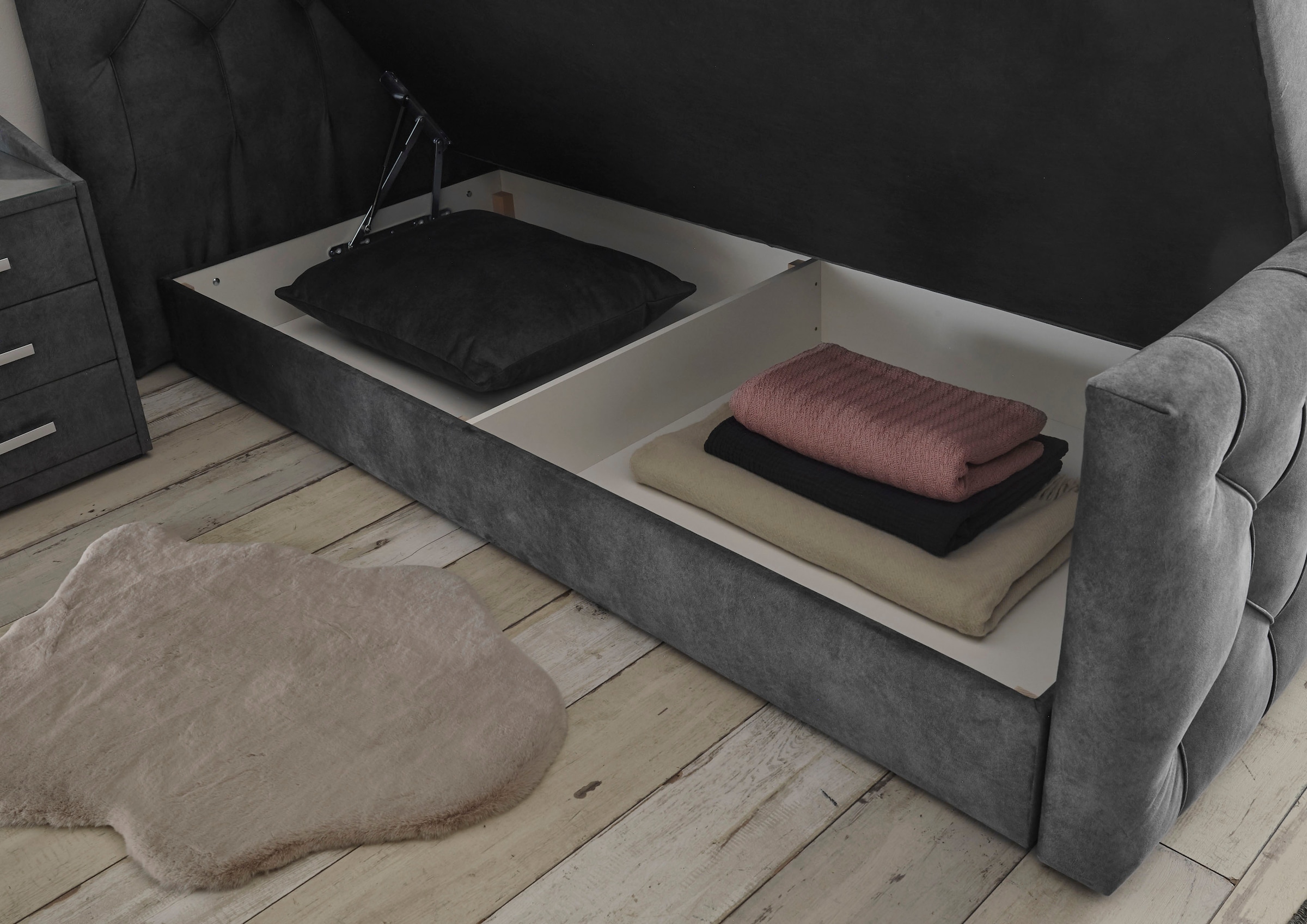 ED EXCITING DESIGN Boxspringbett Cashfield, inkl. einem Topper mit Klimaband und zwei Bettkästen (74)