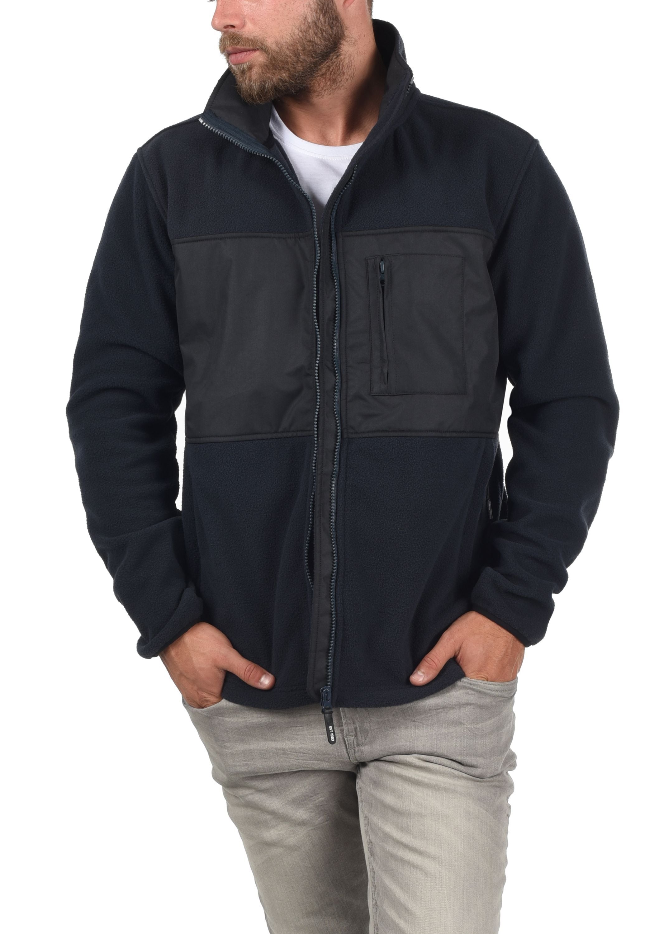 Indicode Fleecejacke »Fleecejacke IDBirch«, ohne Kapuze