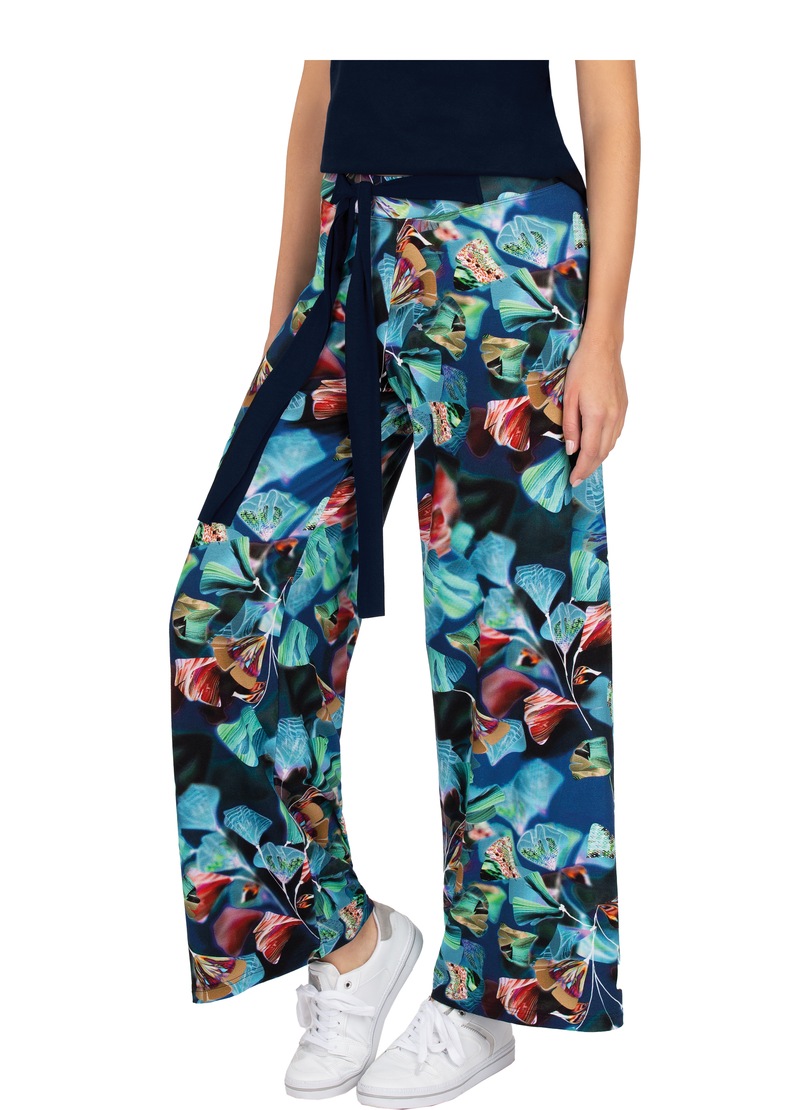 Trigema Stoffhose, mit farbenfrohem Druck