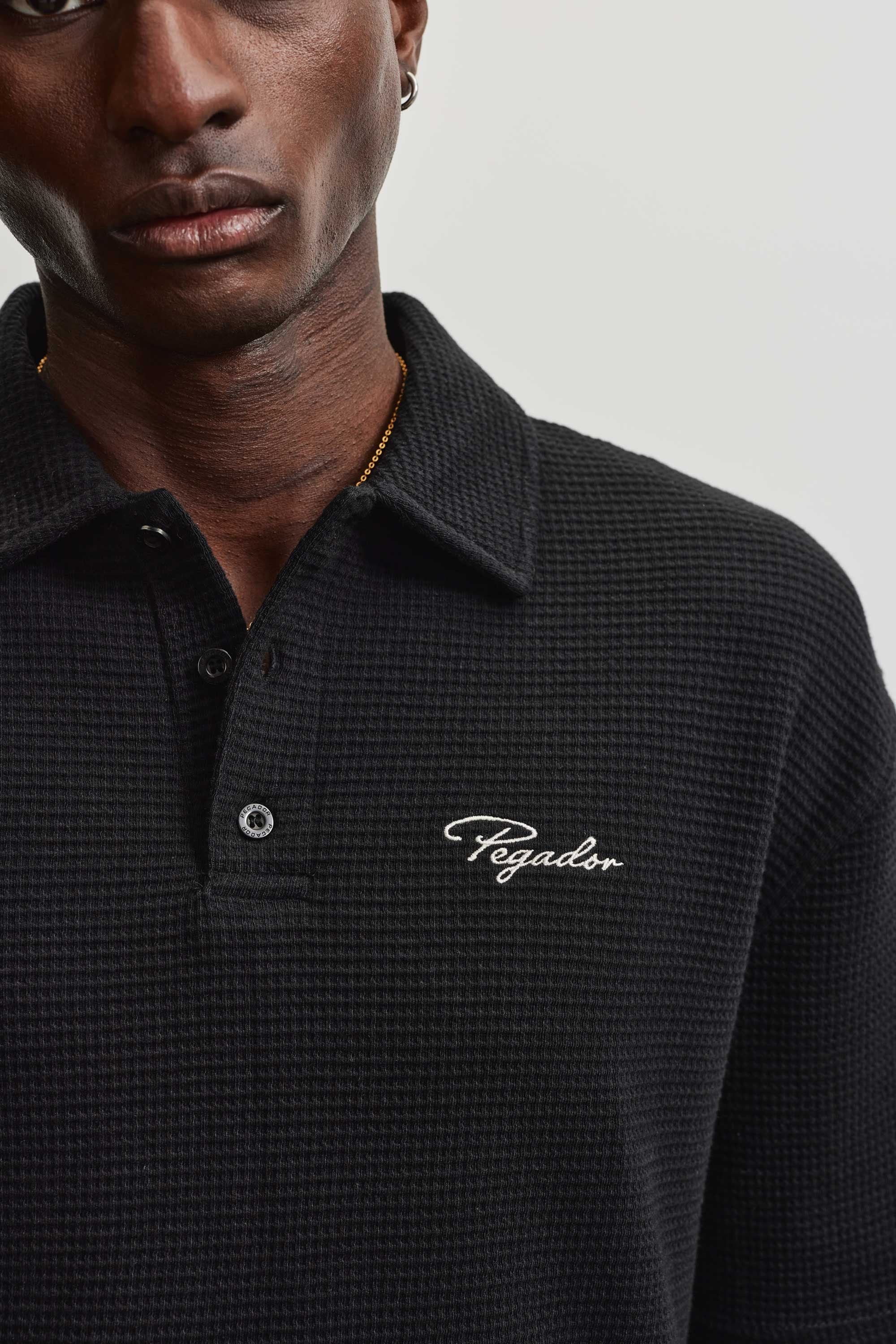 PEGADOR Poloshirt »SIGNAR WAFFLE POLO SHIRT«