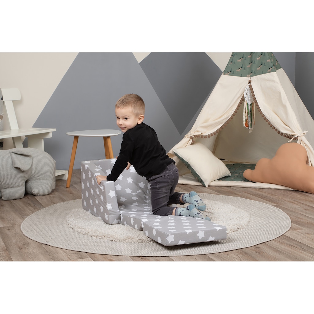 Knorrtoys® Sofa »Singlesofa Grey White Stars«