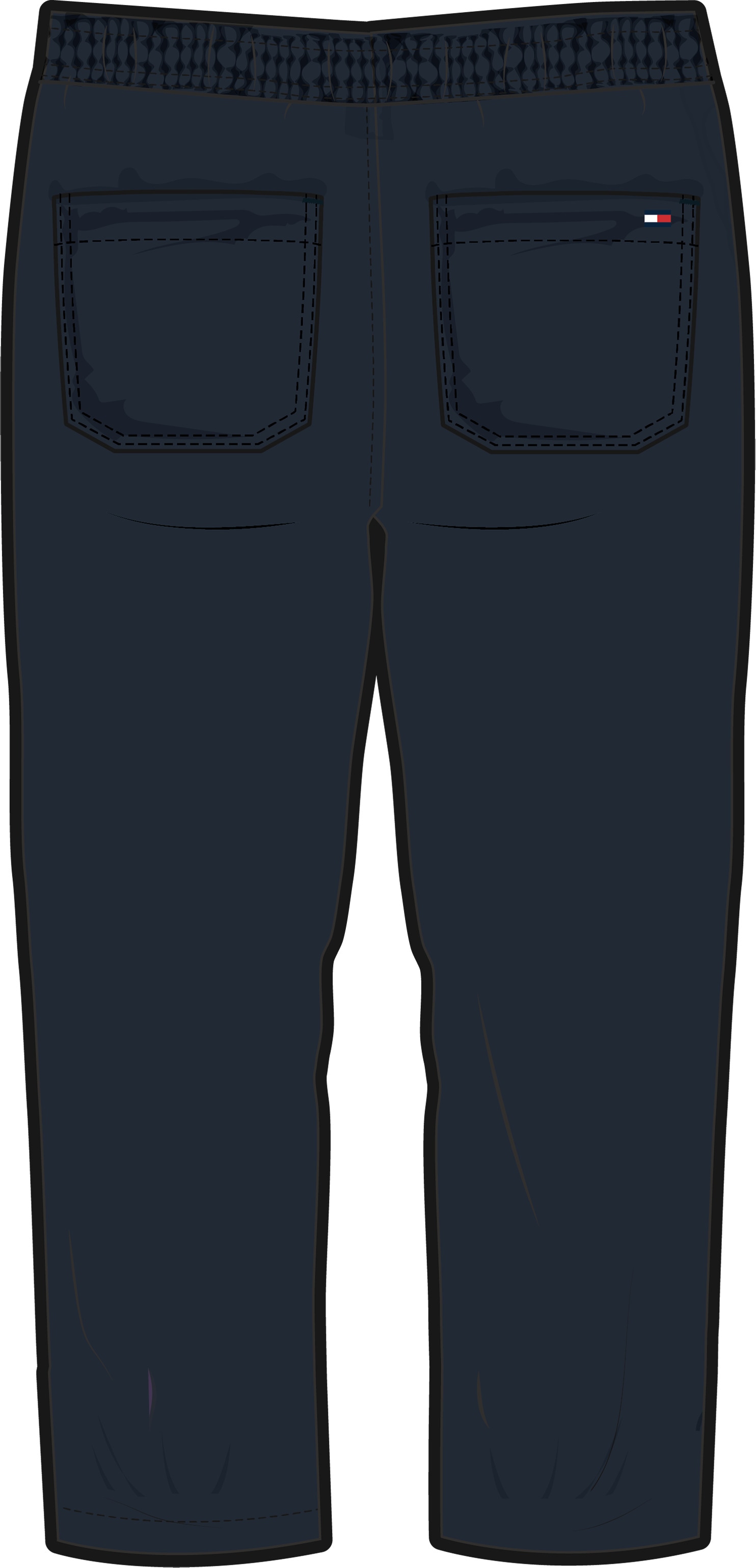 Tommy Hilfiger Webhose »LINEN VISCOSE PANT«, mit Kordelzug, Logostickerei