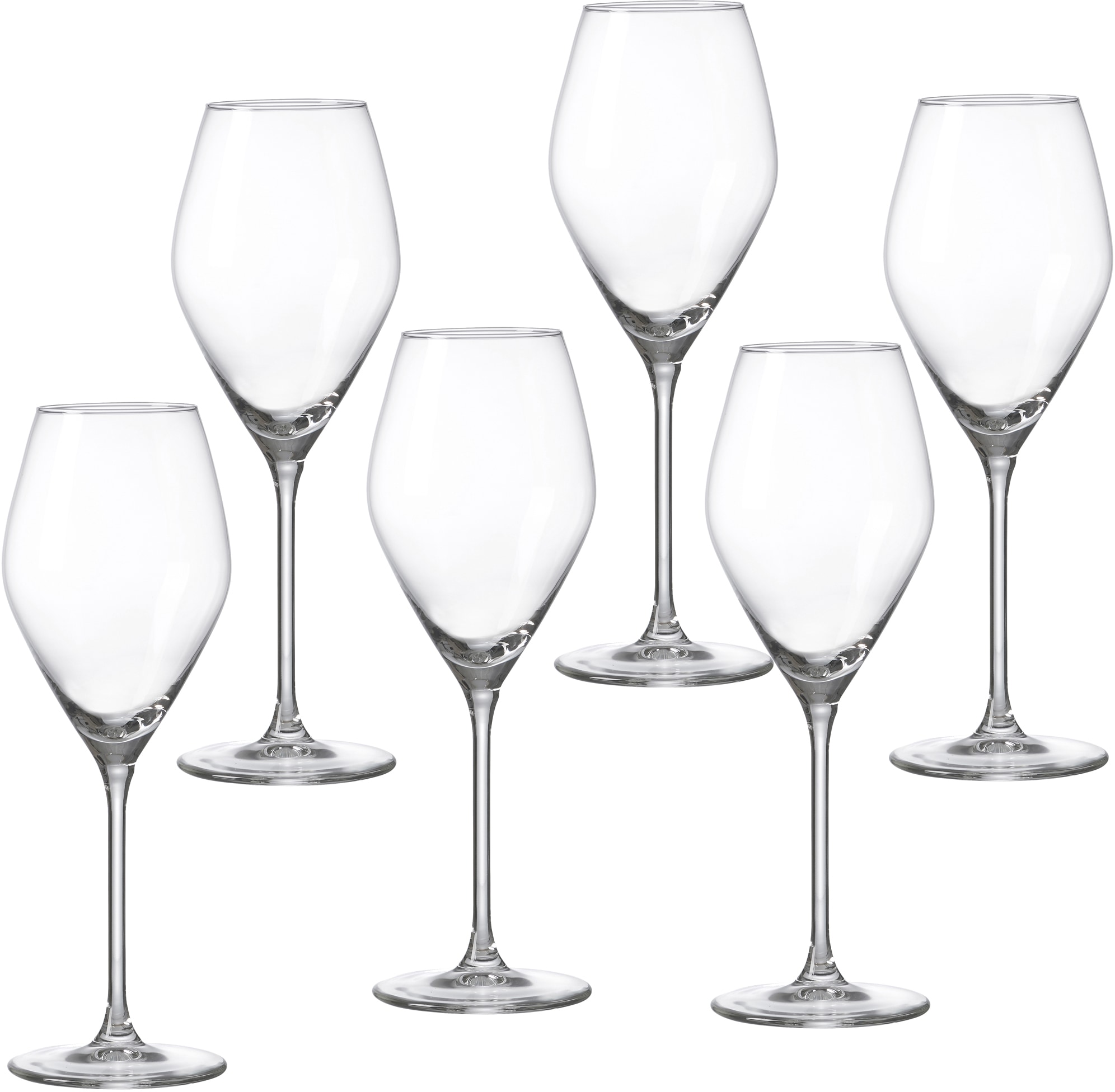 Weißweinglas »Salsa«, (Set, 6 tlg.), robust und kristallklar, 6-teilig