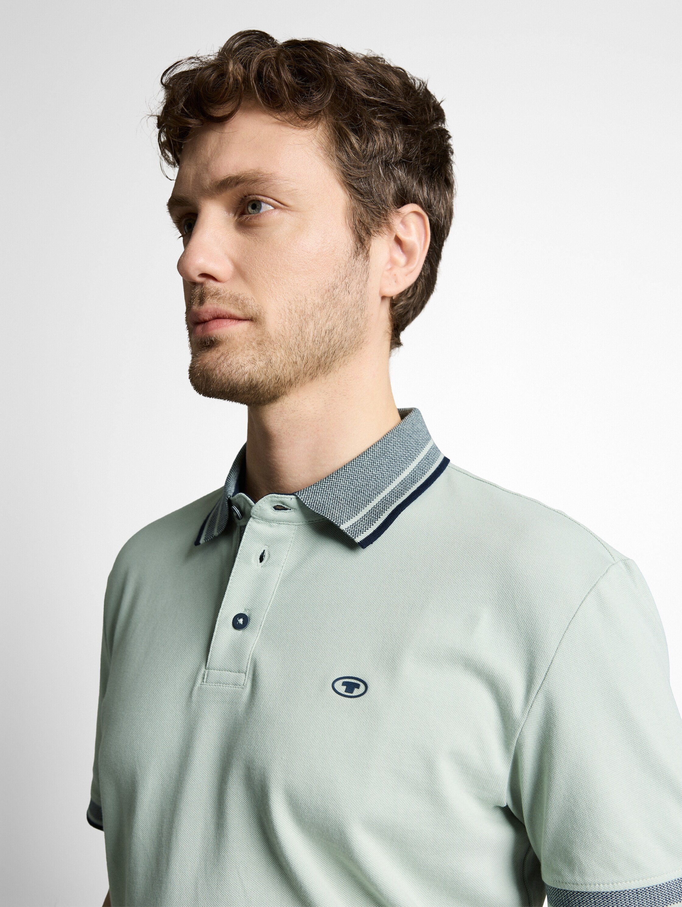 TOM TAILOR Poloshirt mit Logo Print