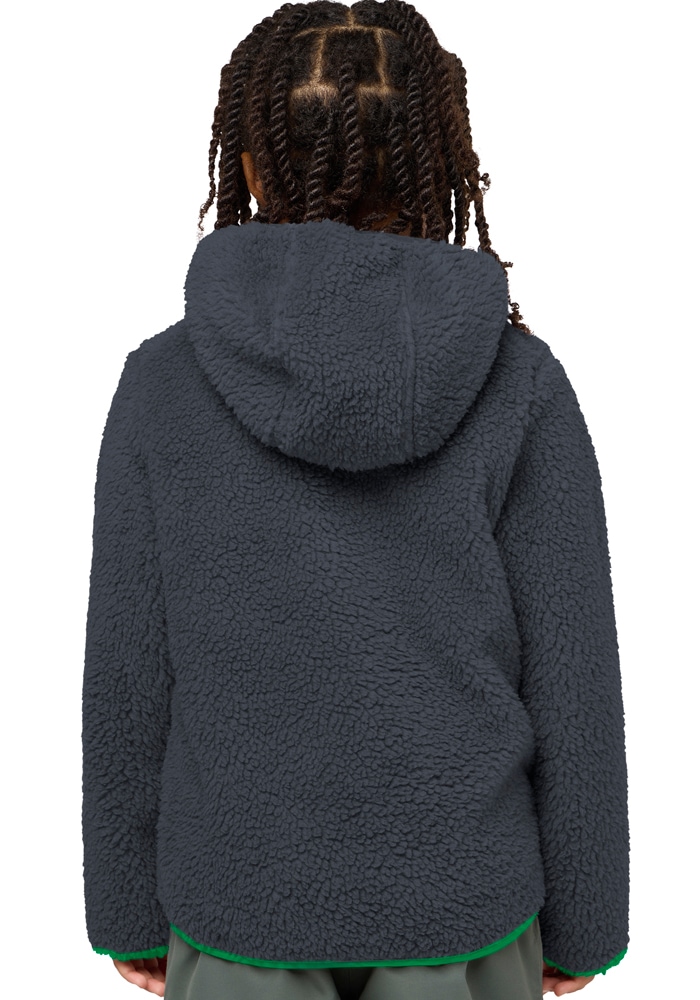 Jack Wolfskin Fleecejacke »ICE CURL HOOD JACKET K«, mit Kapuze, Wärmend, winddicht, Übergangsjacke