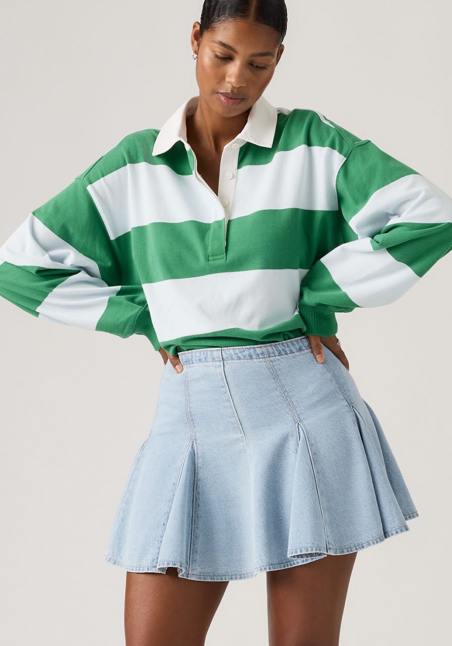 Levi's® Midirock »GODET MINI SKIRT« Denim-Faltenrock