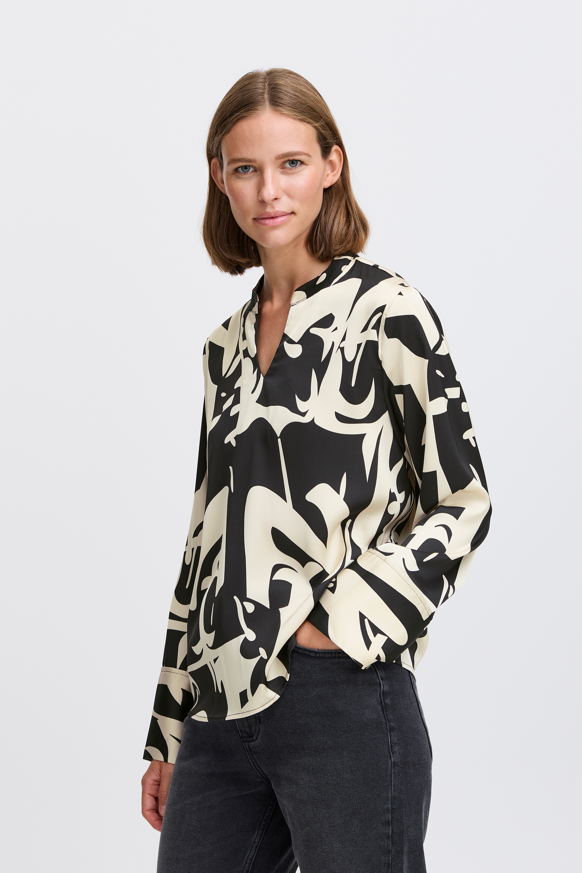b.young Langarmbluse »Langarm-Bluse BYJINNY«