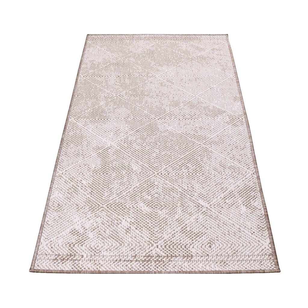 Carpet City Outdoorteppich »DUO RUG 5845«, rechteckig, 5 mm Höhe, Wendeteppich Wetterfest In- & Outdoor, Balkon, Terrasse, Wohnzimmer