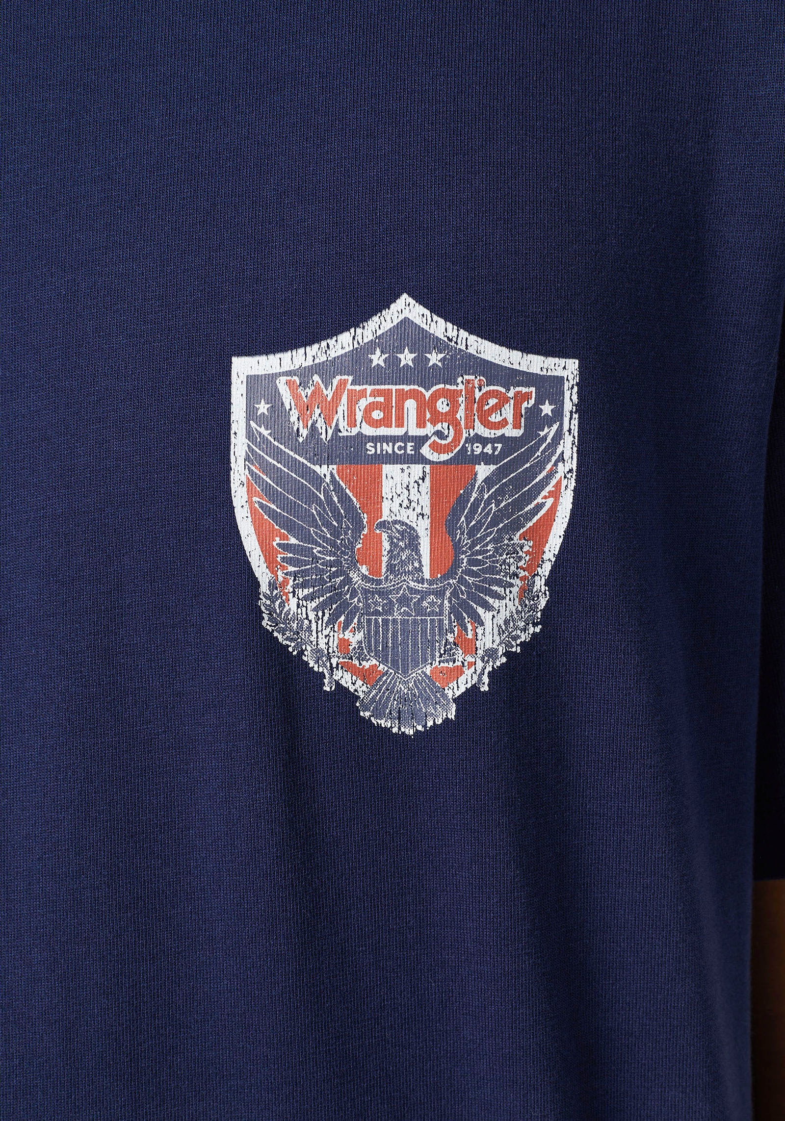 Wrangler T-Shirt »AMERICANA«, mit Markenlabel auf der Brust
