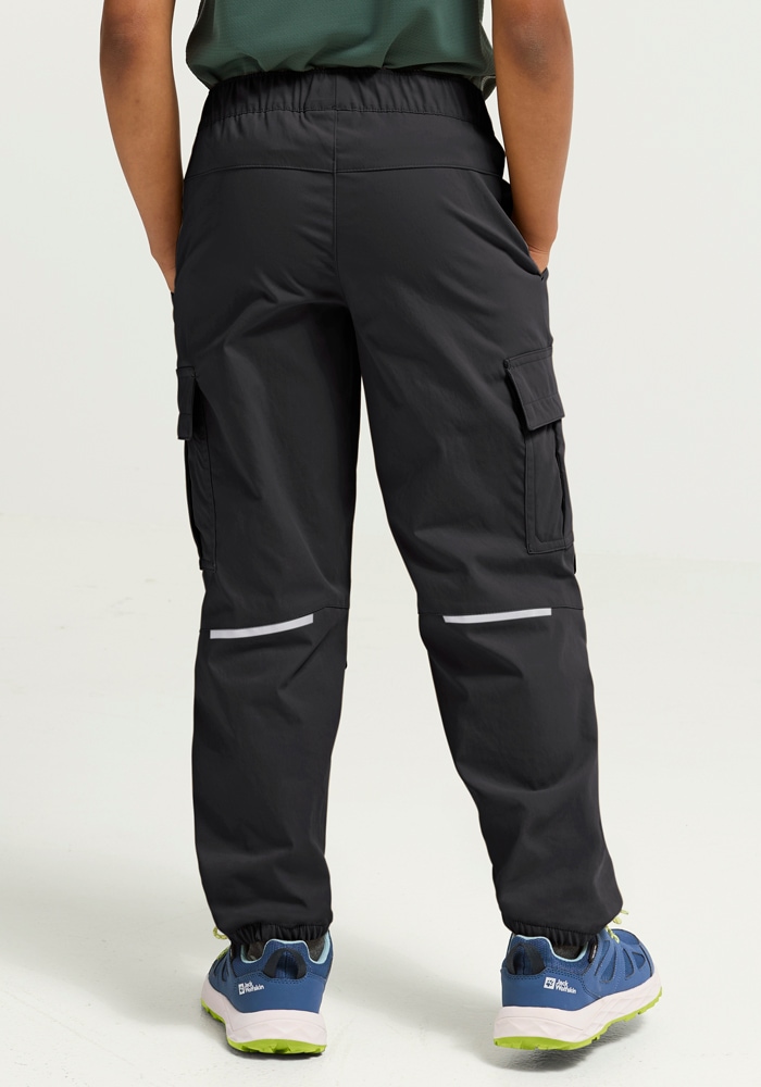 Jack Wolfskin Cargohose »CARGO PANTS K«  mit reflektierenden Details, atmungsaktiv, windabweisend