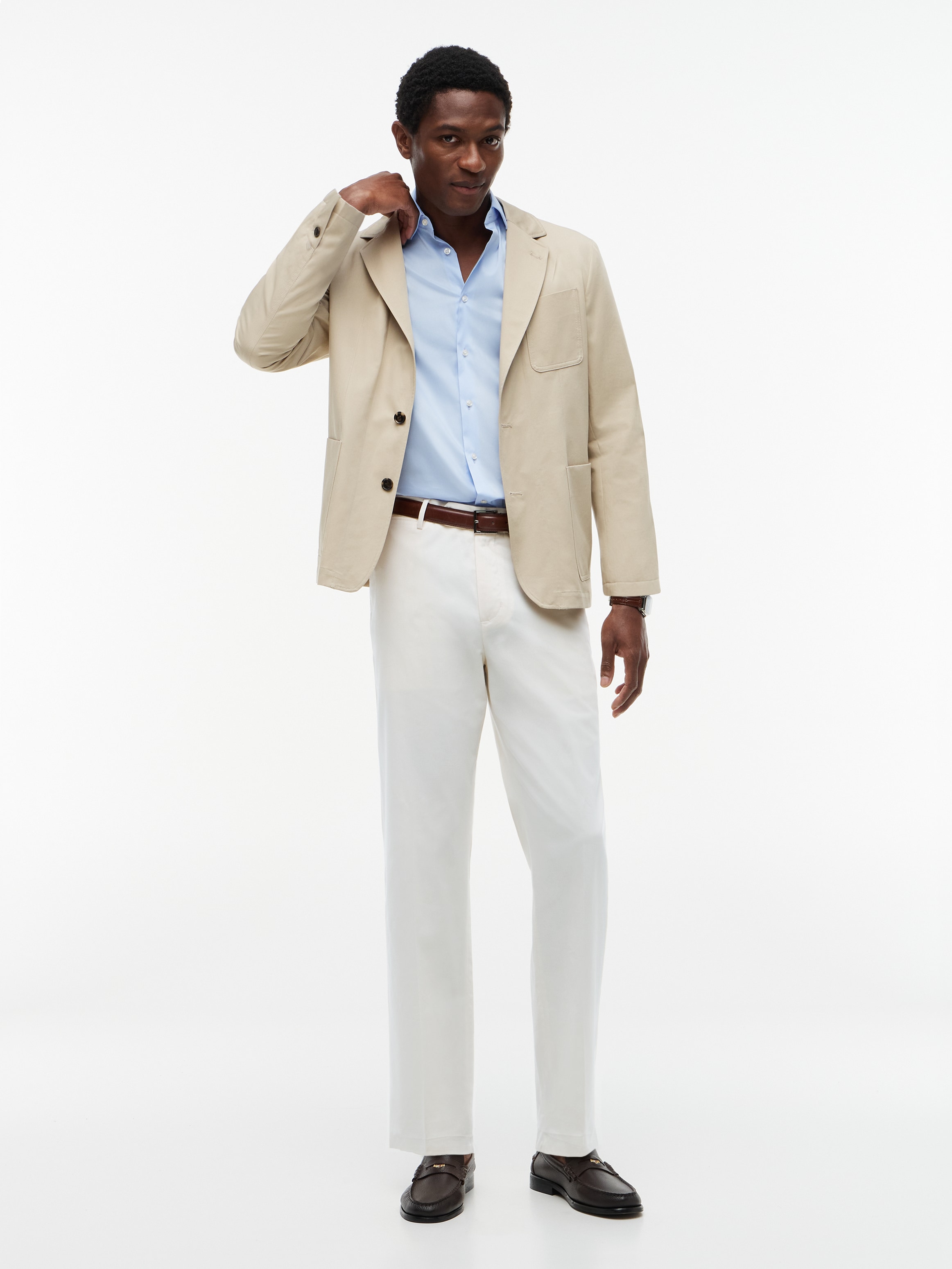 Tommy Hilfiger Sakko »Premium Line Tech-Cotton Performance Anzug« Premium Casual Everyday Sakko Anzug
