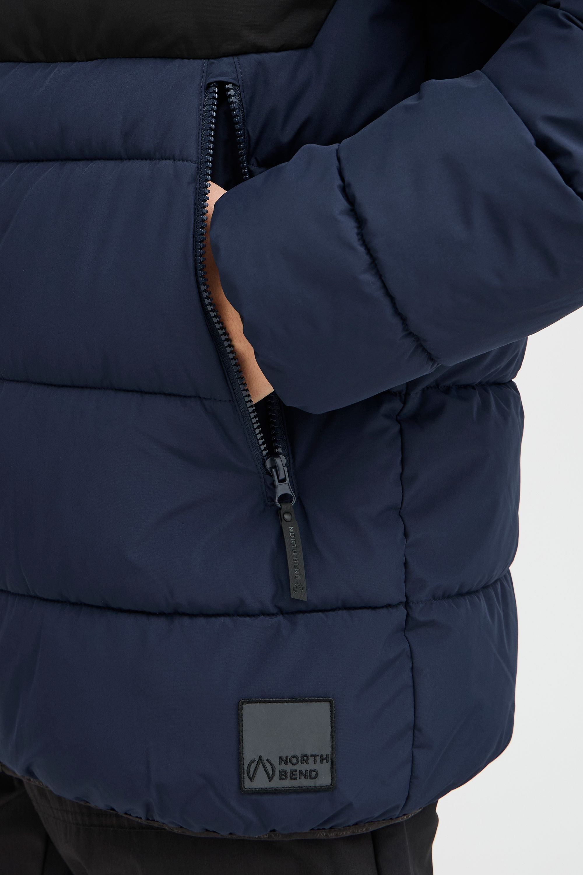 North Bend Steppjacke »Steppjacke NBSareno M«, mit Kapuze