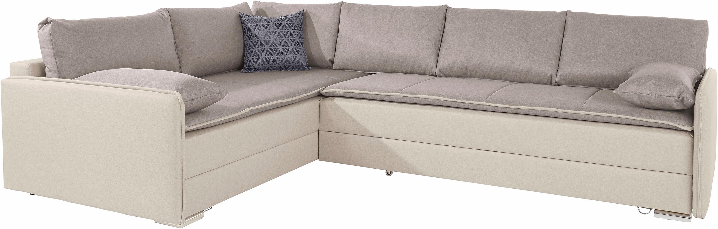 INOSIGN Ecksofa »Dream L-Form«, mit Federkern, mit Bettfunktion und Bettkasten
