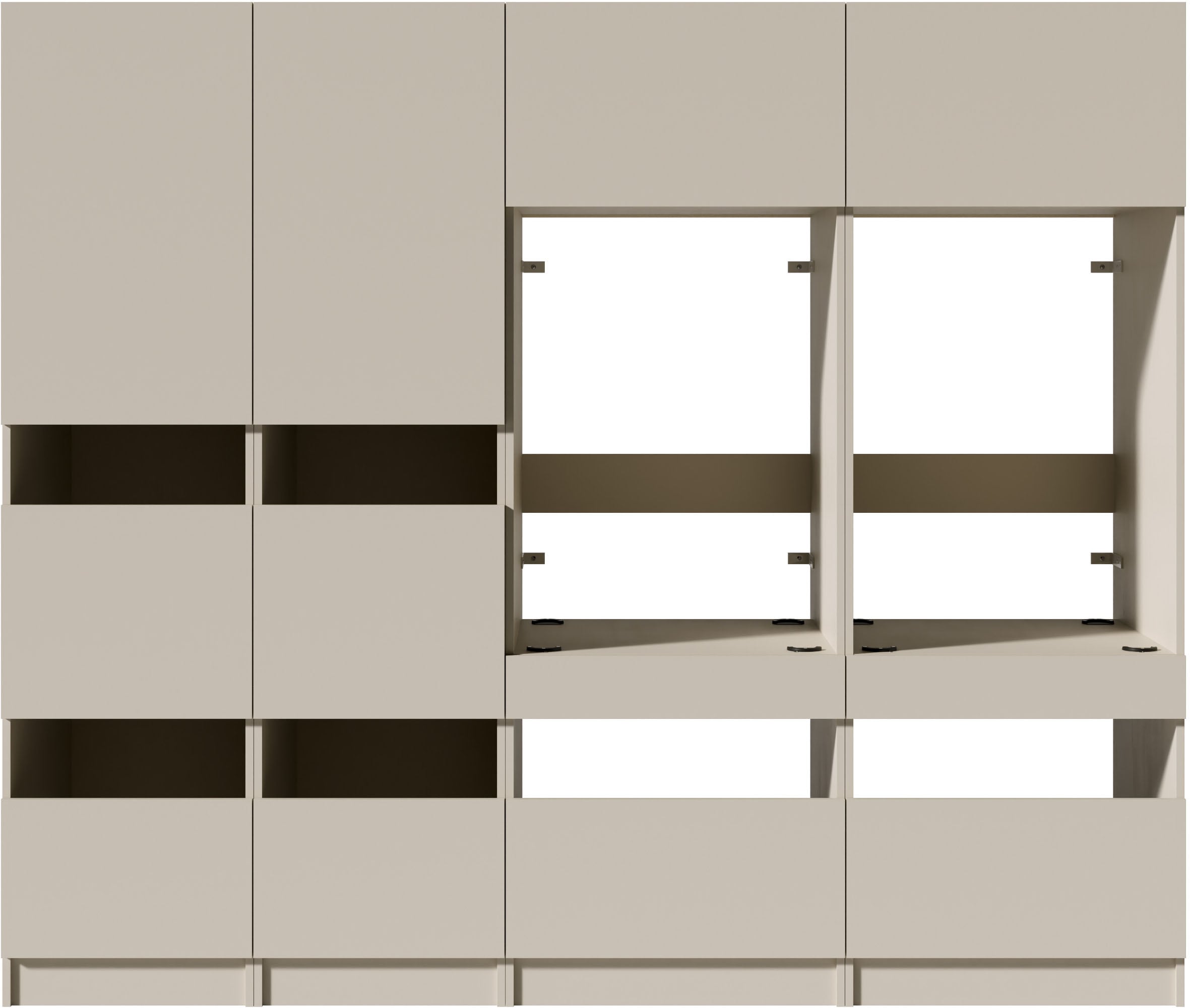 BASIC by Balculina Mehrzweckschrank-Set »Washhome B/T/H 236x68x200 cm« 4 Stk. tlg.