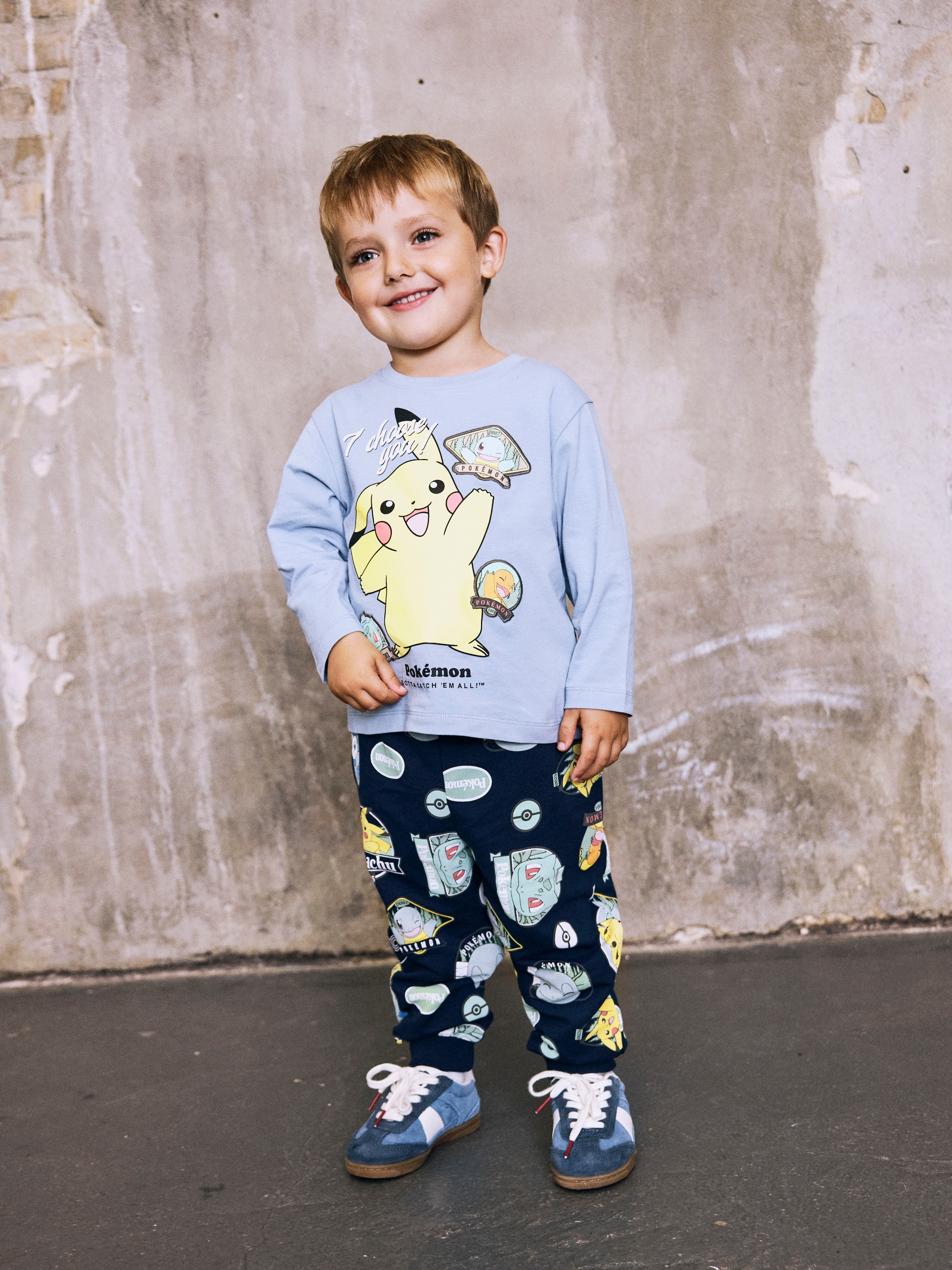 Name It Langarmshirt »NMMJUMBO POKEMON NREG LS TOP BOX SKY«