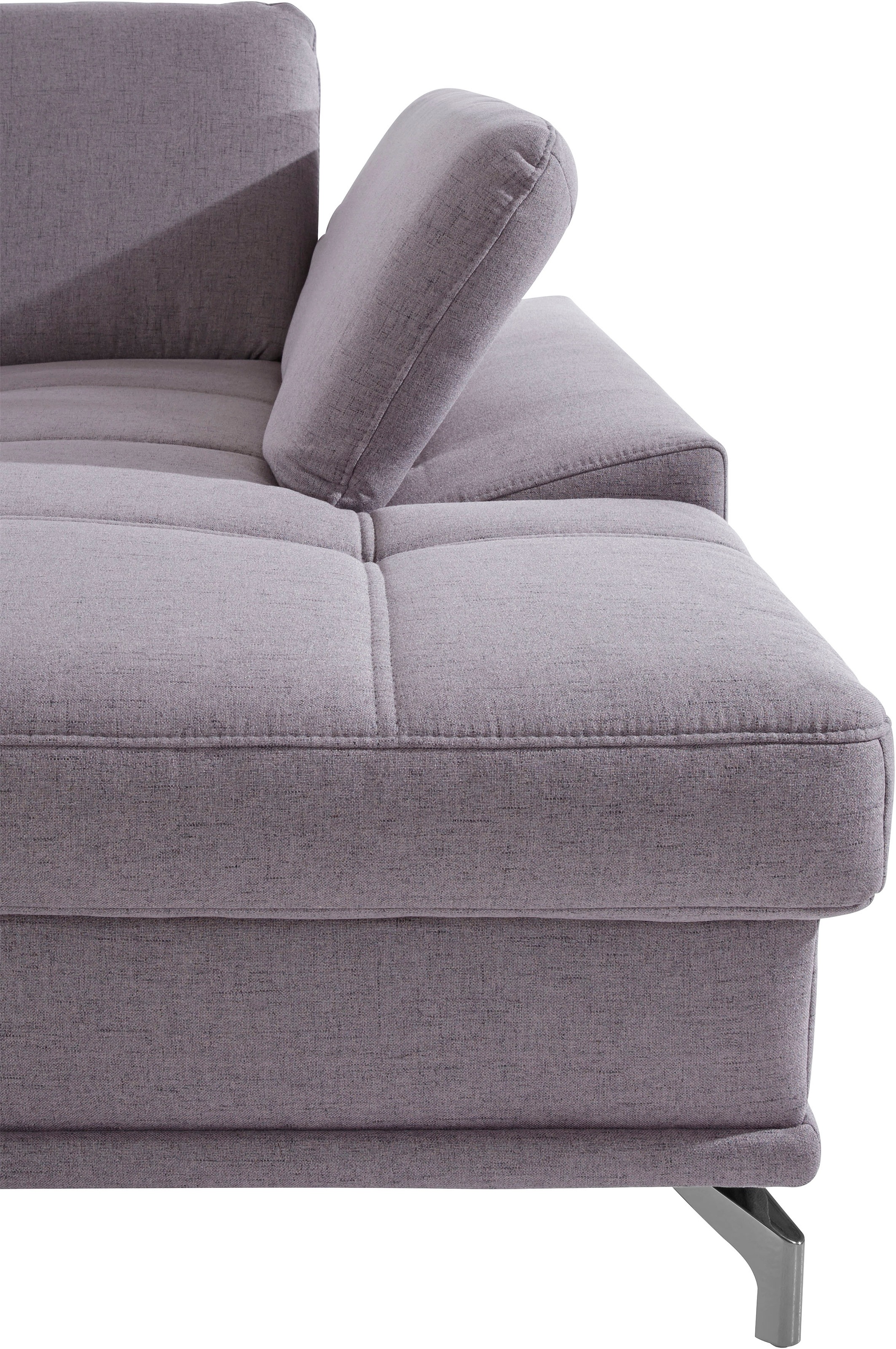 Places of Style Wohnlandschaft »Costello U-Form, B: 363 cm mit Sitztiefen-, Armteilverstellung &«, 3 Nierenkissen, optional Bettfunktion & Bettkasten
