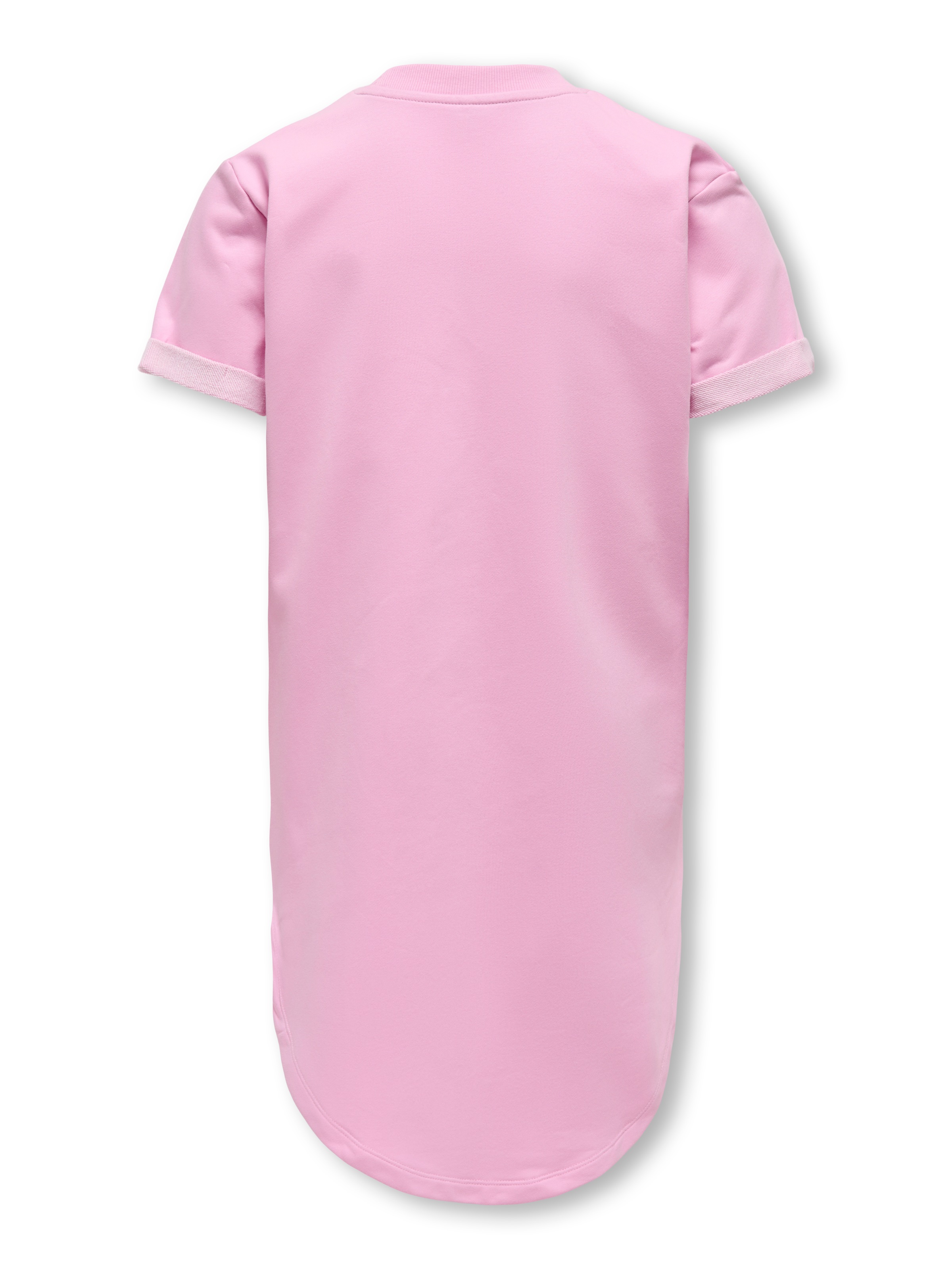 KIDS ONLY Sweatkleid »KOGINE S/S DRESS VD ZA JRS« mit abgerundetem Saum, hinten etwas länger geschnitten