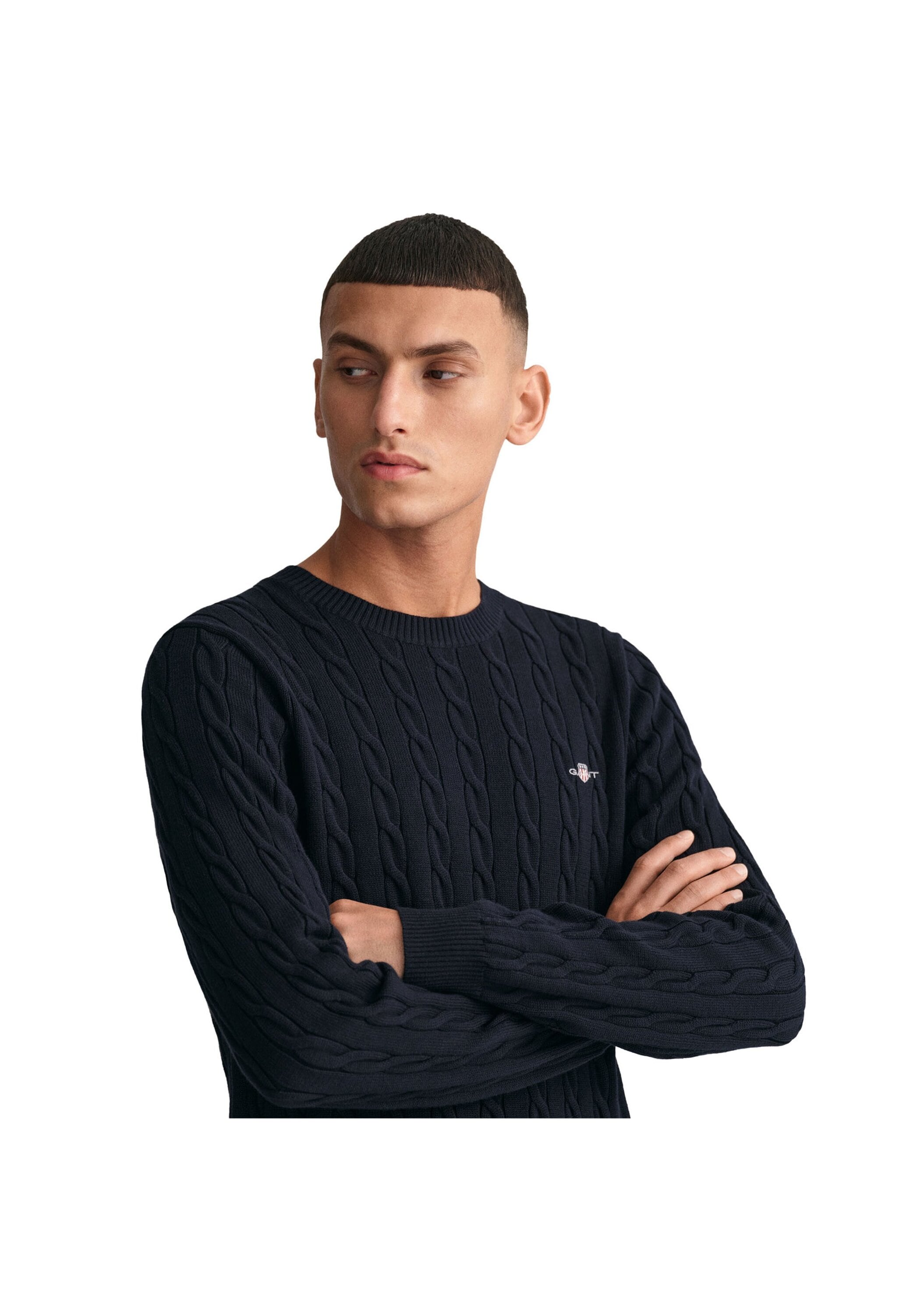 Gant Sweater »Strickpullover COTTON CABLE C-NECK«
