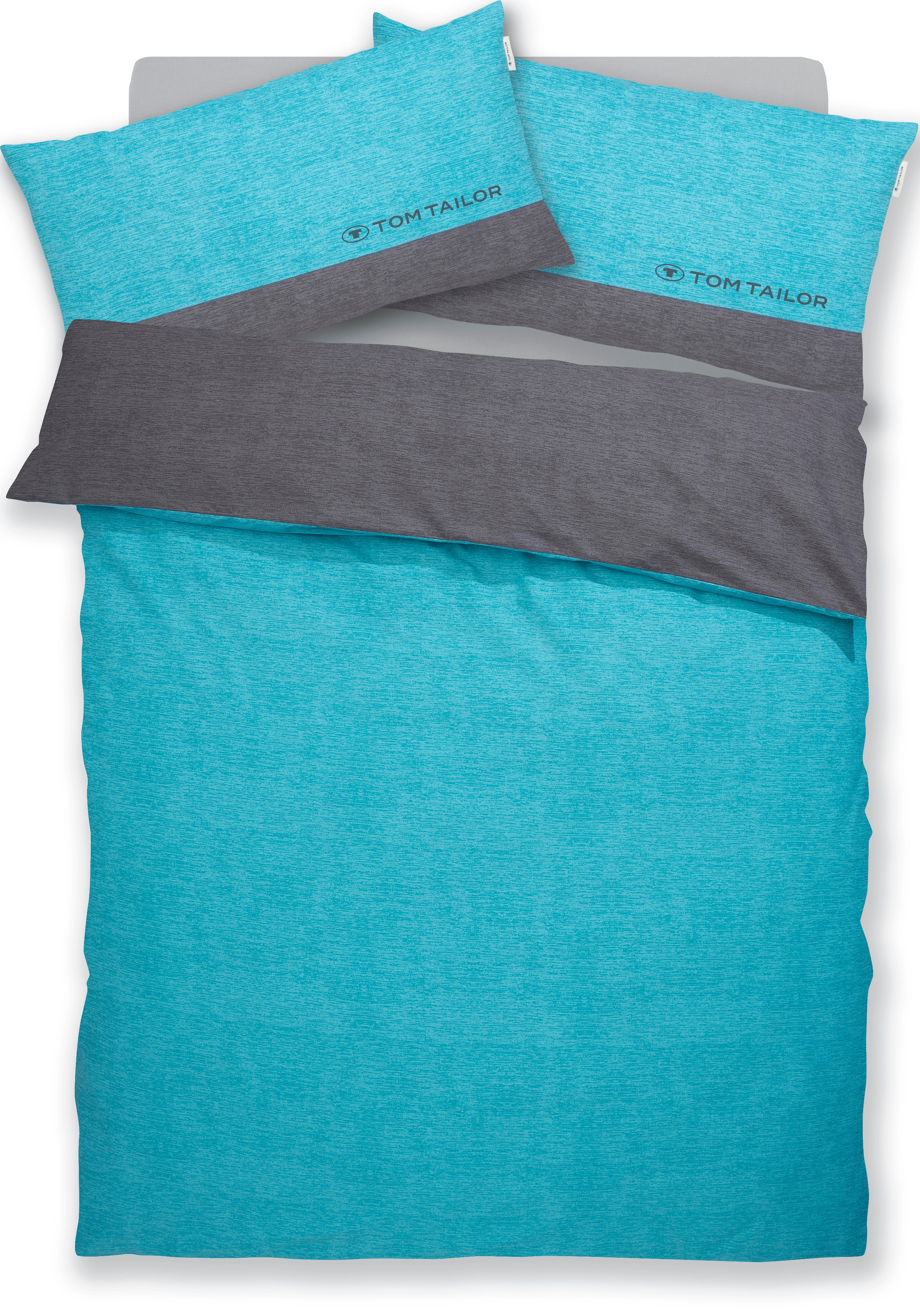 TOM TAILOR HOME Bettwäsche »Henry« 3 Stk. Bettwäsche aus Baumwolle, mit GRATIS-Zugabe: Sporthandtuch