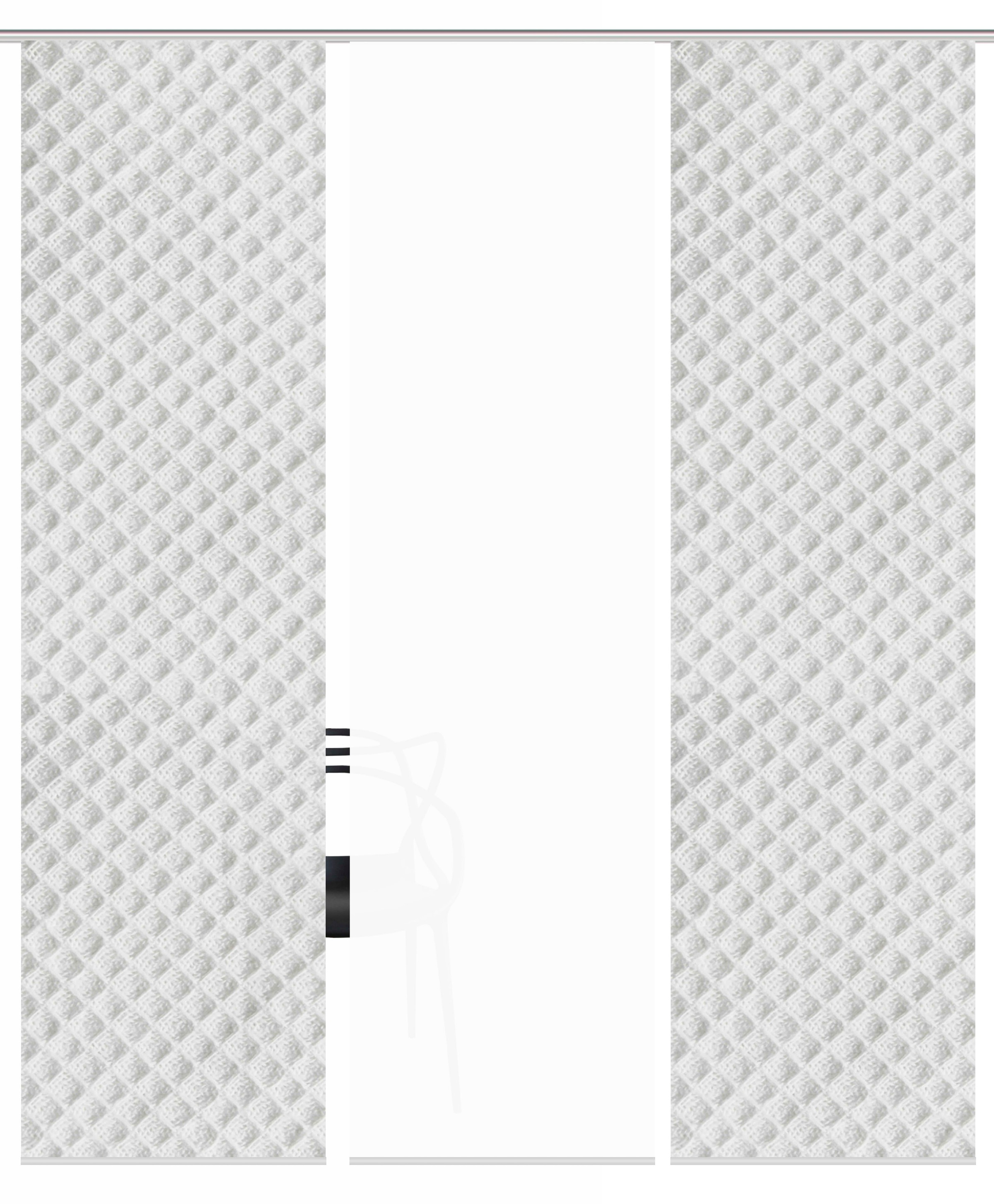 HOME WOHNIDEEN Schiebegardine »MARPENT 3er SET«, (3 St.), Schiebevorhang Digidruck 3er Set MARPENT