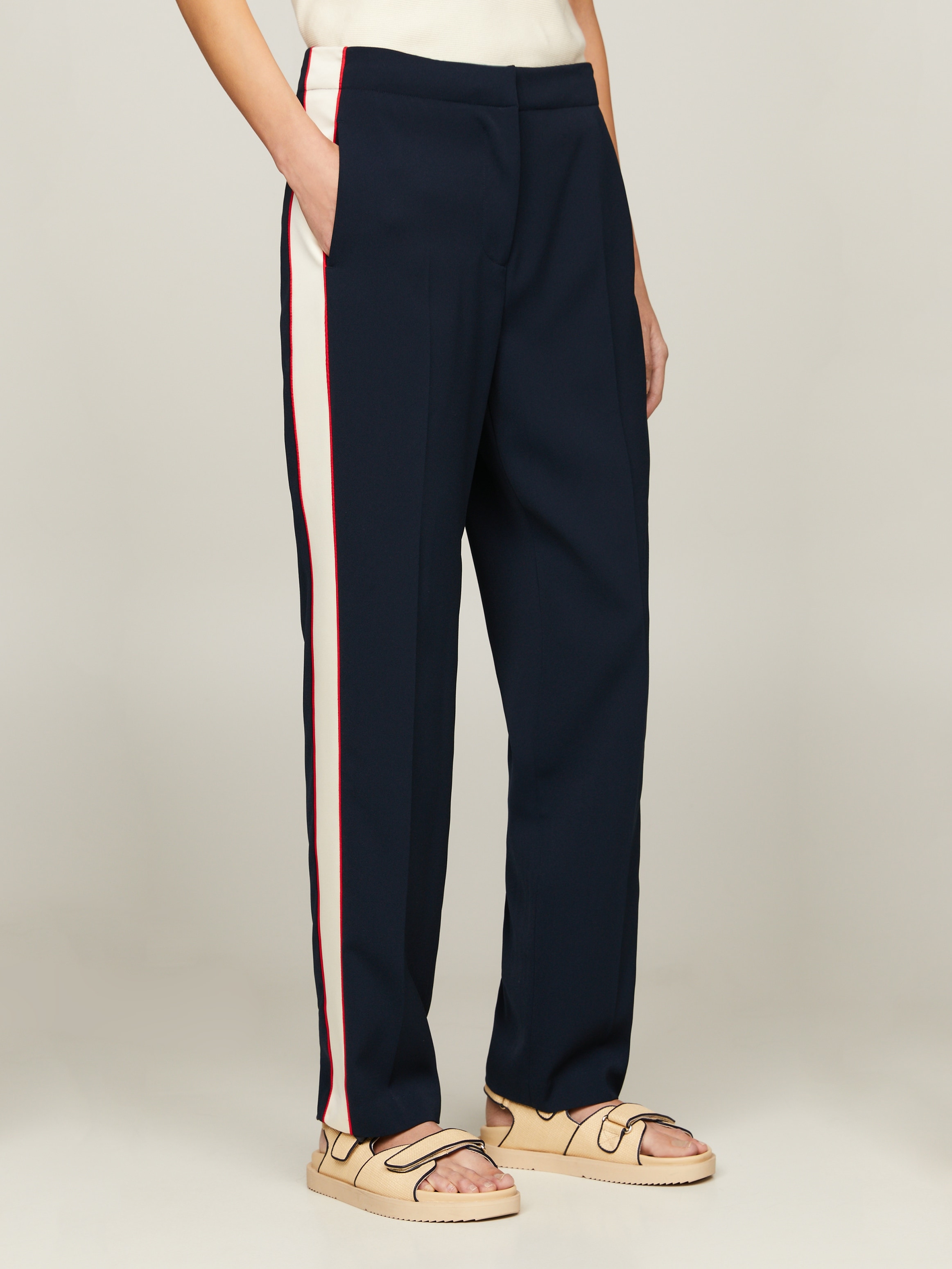 Tommy Hilfiger Webhose »COLOR BLOCK SLIM STRAIGHT PANT«, mit Seitenstreifen