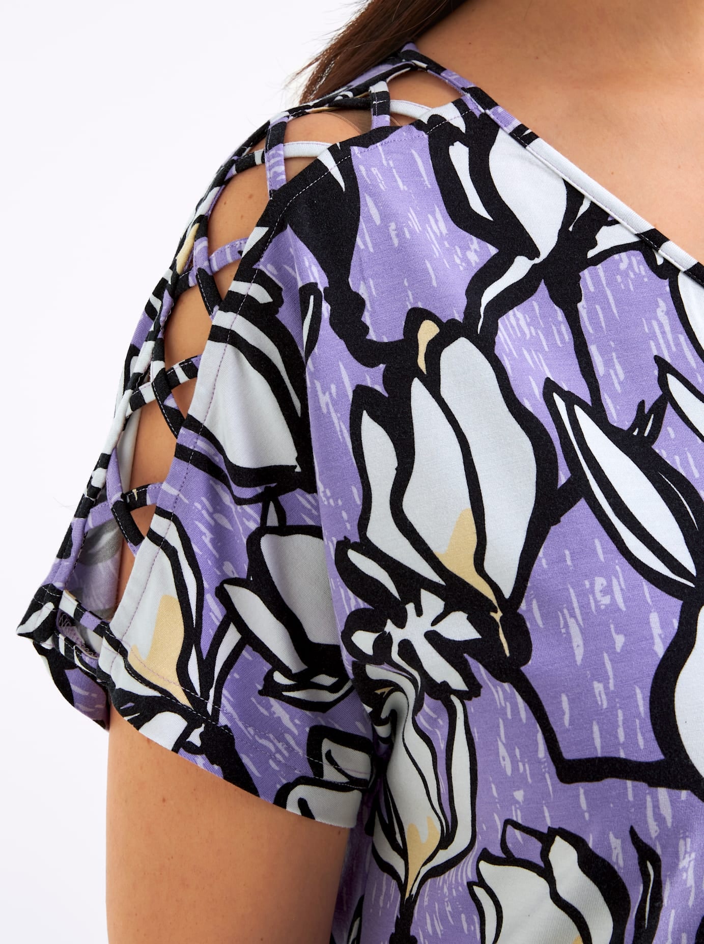 Sheego V-Shirt »Kurzarm-Shirt« 1
