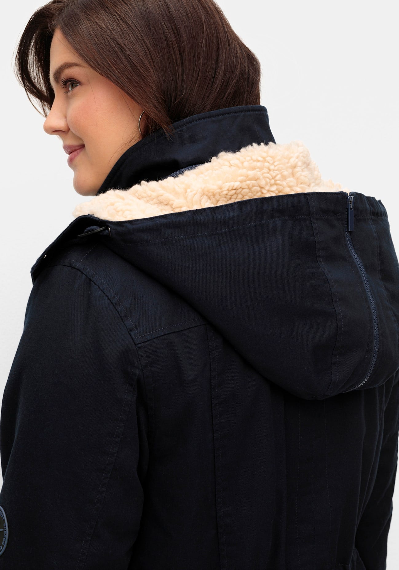 Sheego Parka, mit Kapuze