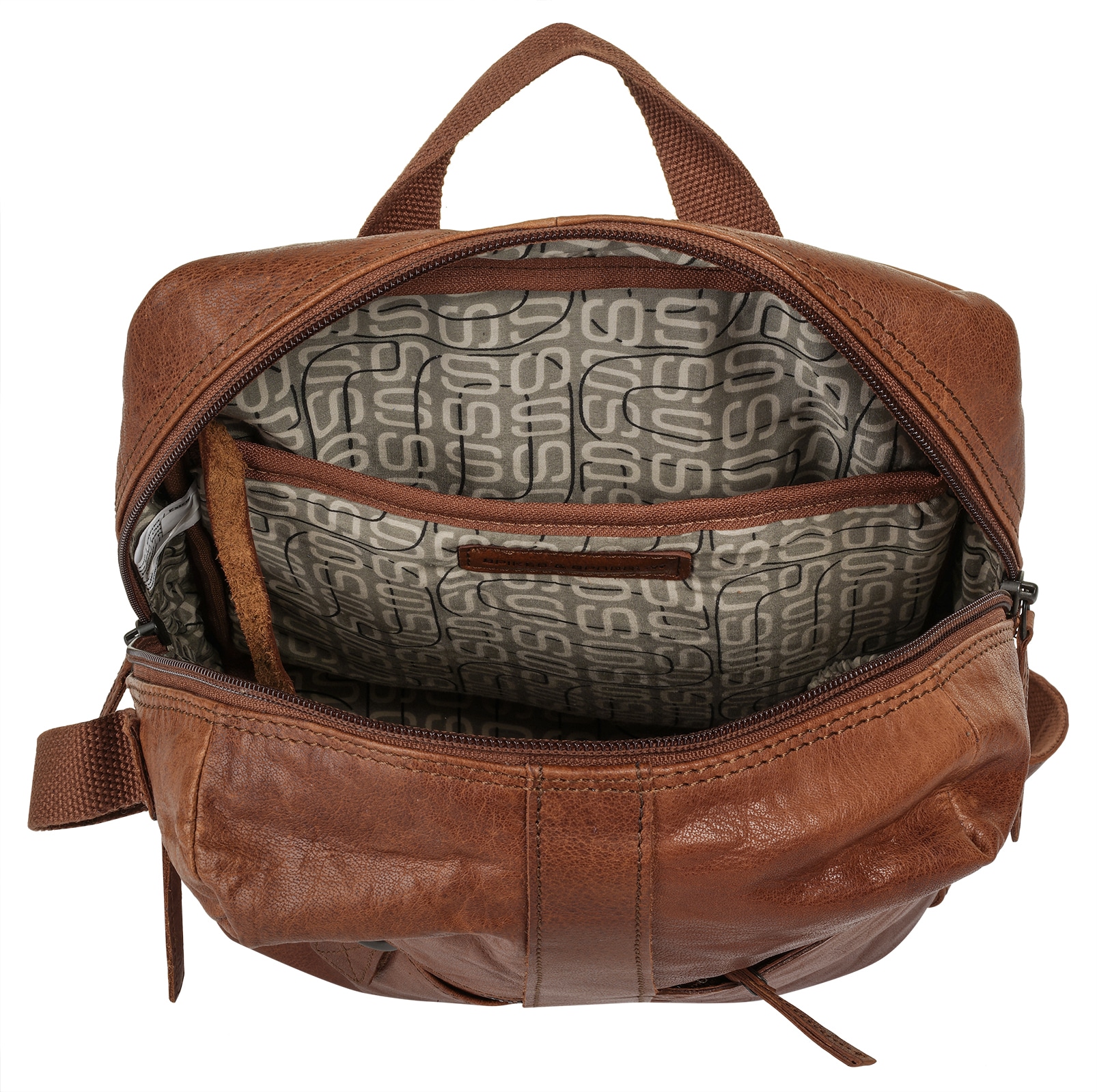 Spikes & Sparrow Laptoprucksack, echt Leder