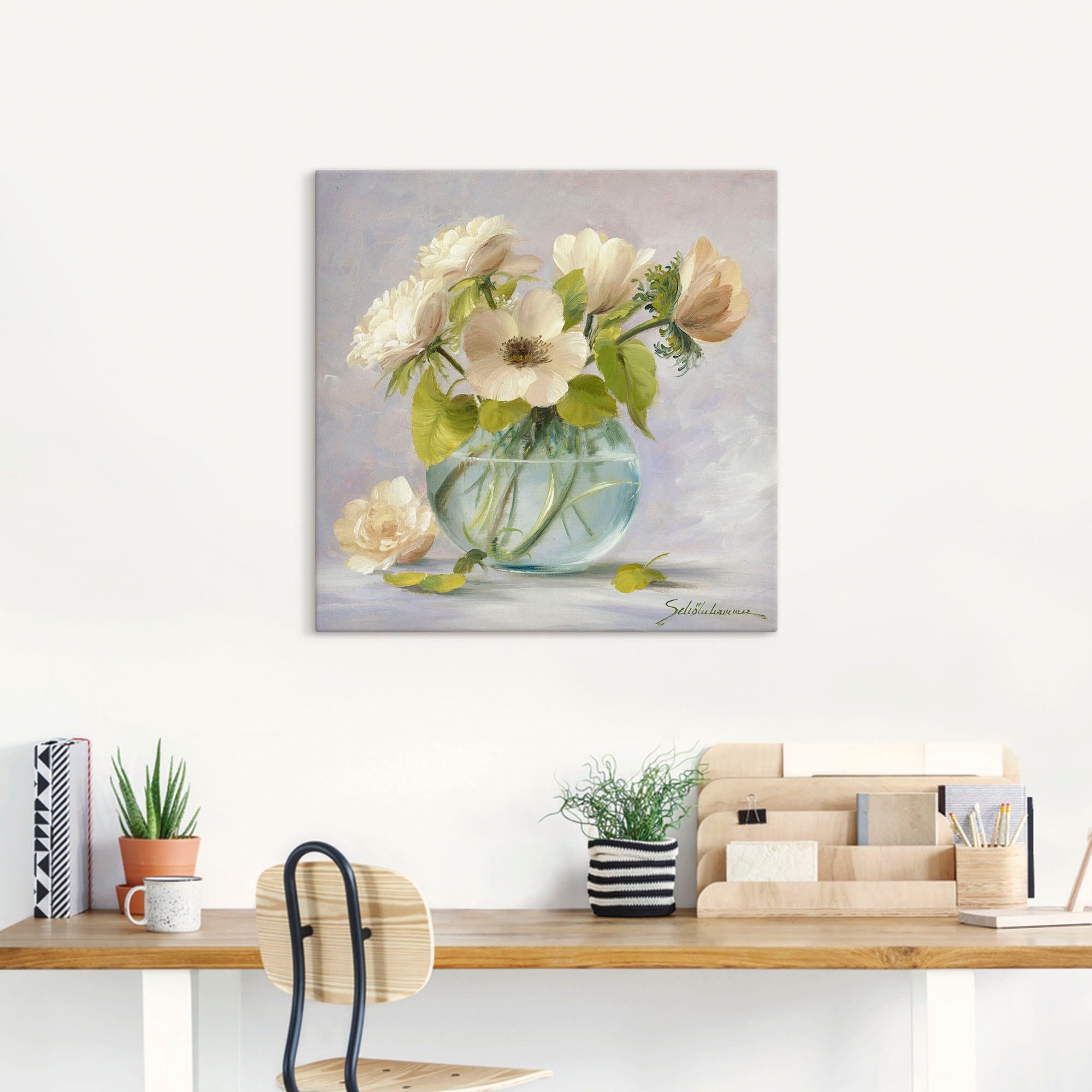 Artland Wandbild »Gelbe Windröschen«, Blumen, (1 St.), als Leinwandbild, Poster in verschied. Größen