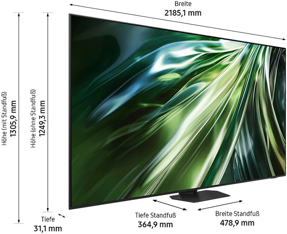 Samsung QLED Mini LED-Fernseher »GQ98QN90DAT«, 4K Ultra HD, Smart-TV, Neural Quantum 4K AI Gen2 Prozessor, Gaming Hub, bis zu 144Hz